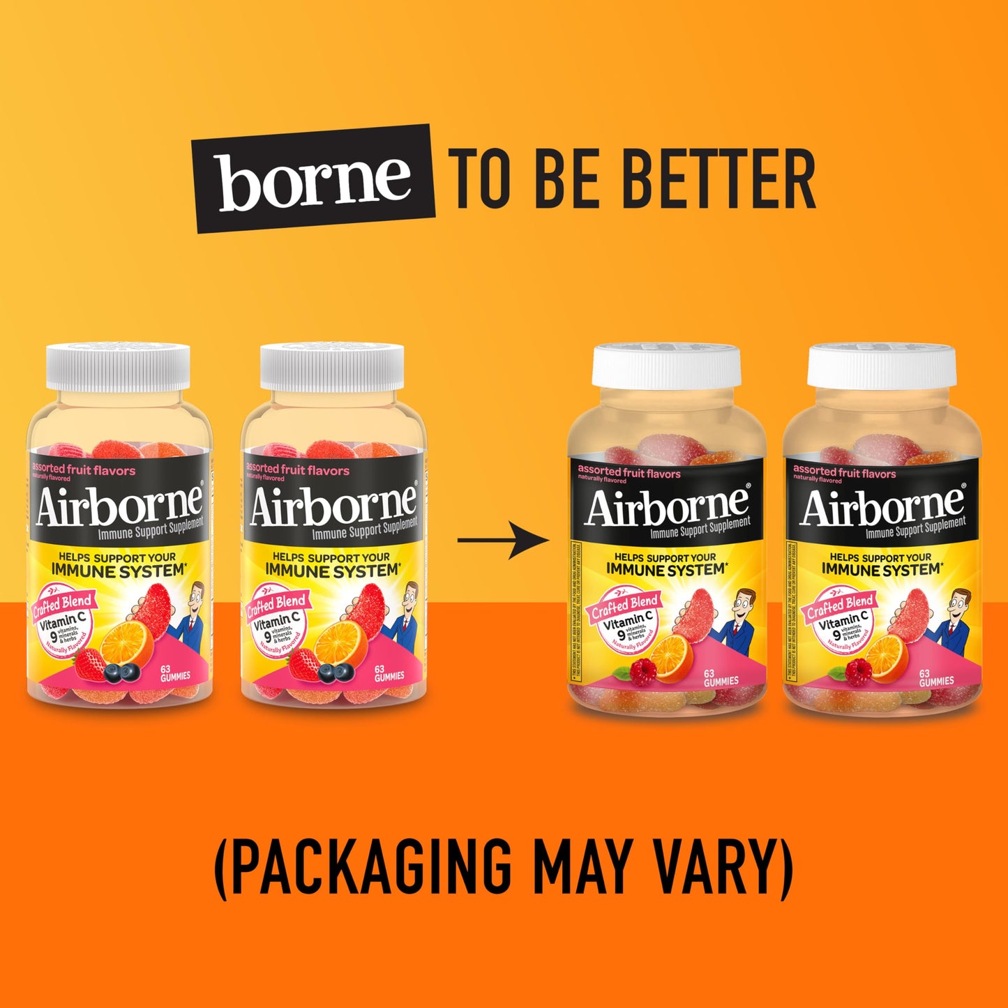Airborne Vitamin C Gummies 750mg, 126 Gummies
