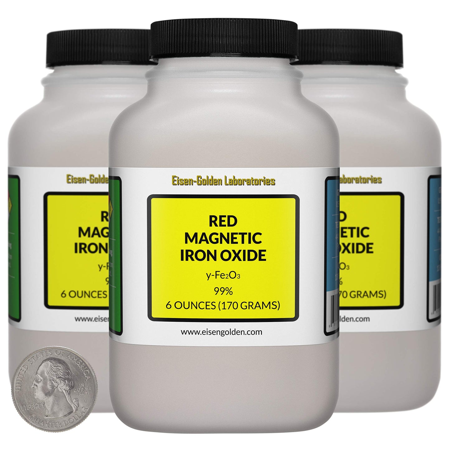 Eisen-Golden Laboratories Red Magnetic Iron Oxide [y-Fe2O3] 99% USP Food Grade Powder 18