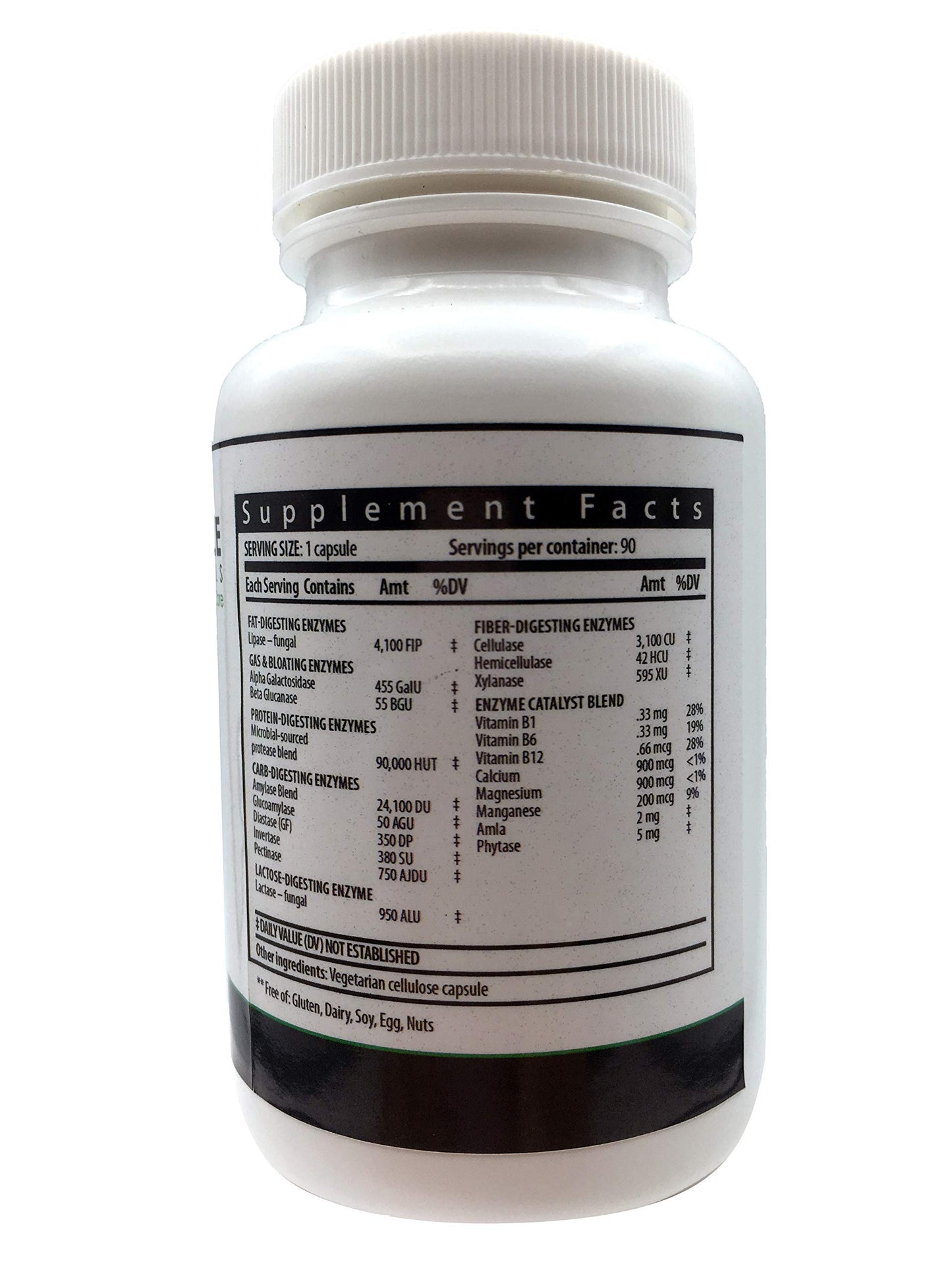 GOODAPPLE NUTRITIONALS Digestive Enzymes Elite to Support Gallbladder & Bloating 90 Capsules