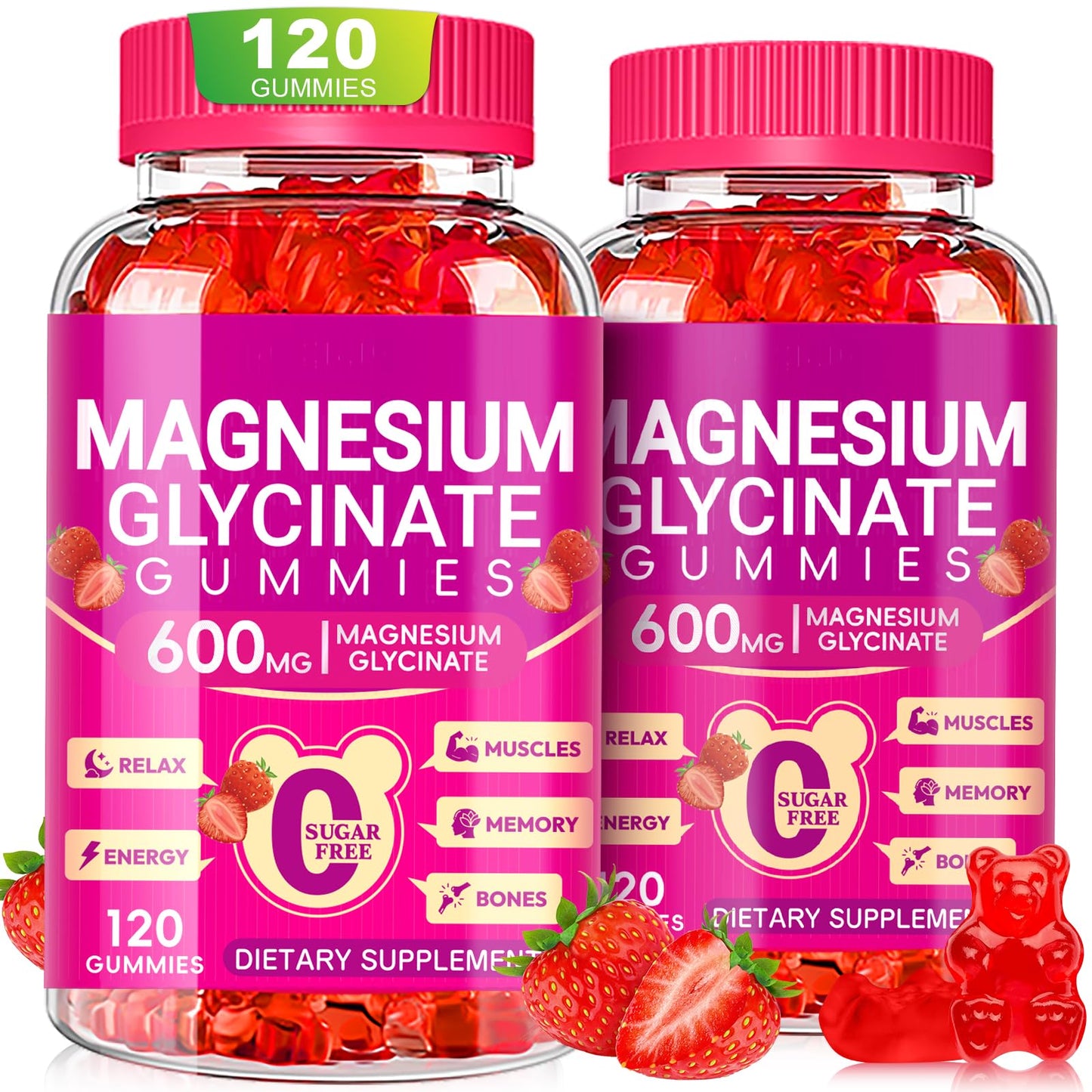 Cytona Magnesium Glycinate Gummies 600mg, 240 Gummies
