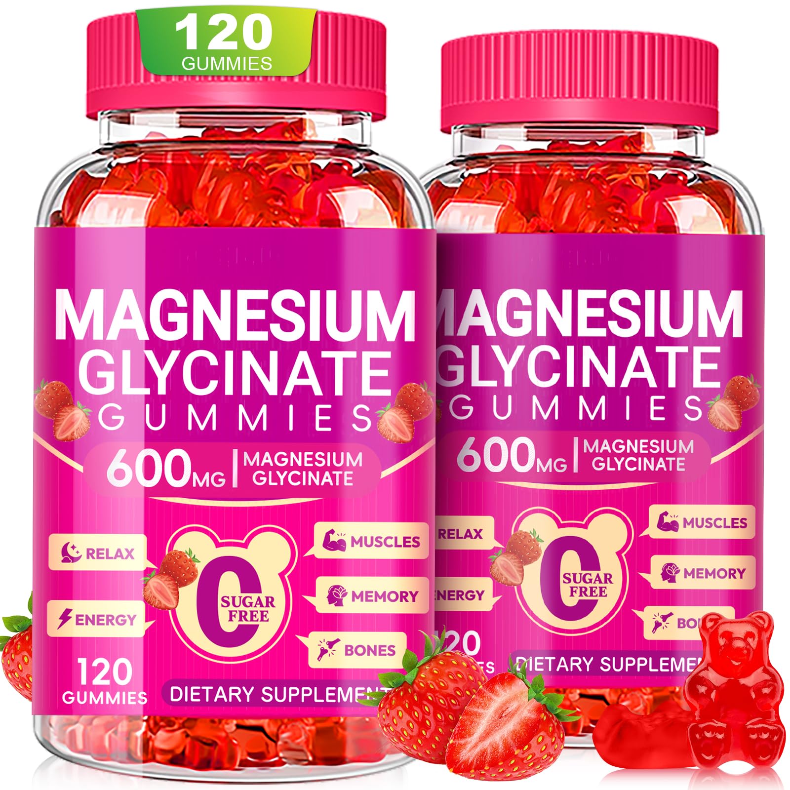 Cytona Magnesium Glycinate Gummies 600mg, 240 Gummies
