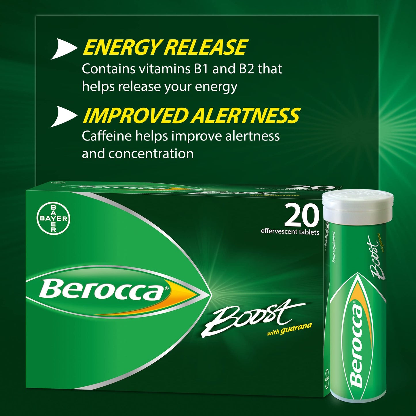 Berocca Boost Multivitamin Softgels, 20 Count