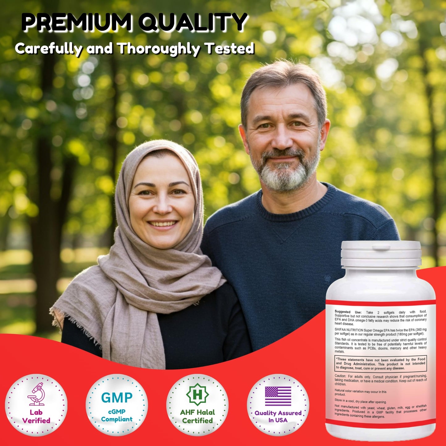 SHIFAA NUTRITION Halal Fish Oil Softgels 60