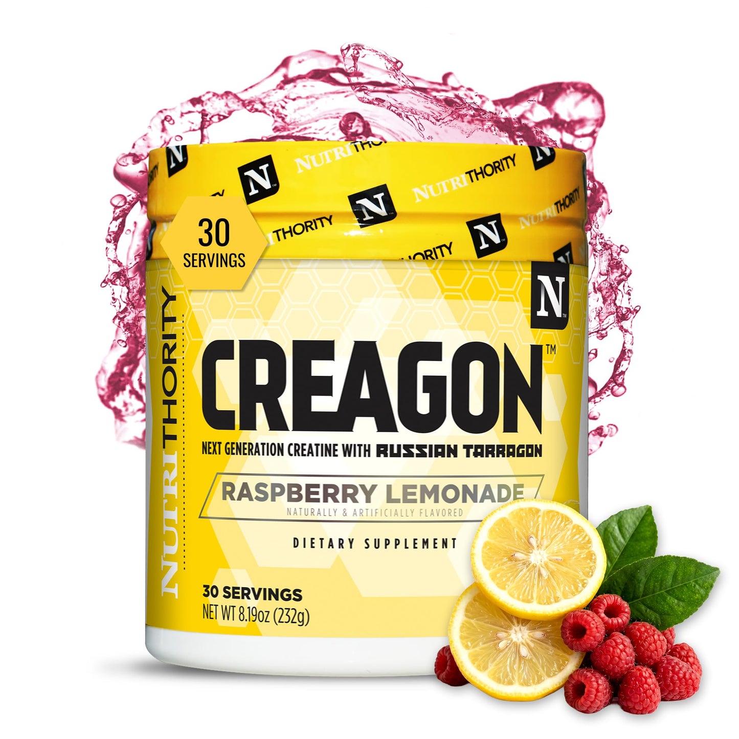 Nutrithority Creagon Advanced Creatine Powder Complex, Monohydrate Creatine Blend with Dicreatine Malate & Russian Tarragon, 19 Servings