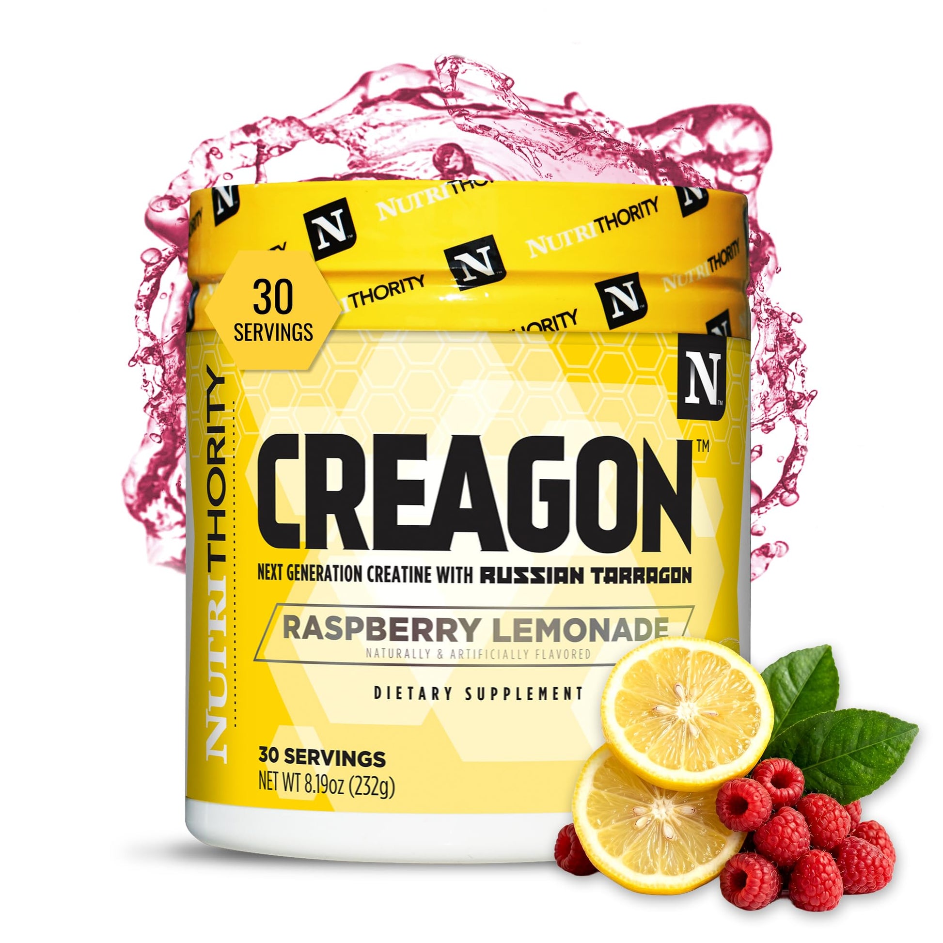 Nutrithority Creagon Advanced Creatine Powder Complex, Monohydrate Creatine Blend with Dicreatine Malate & Russian Tarragon, 19 Servings