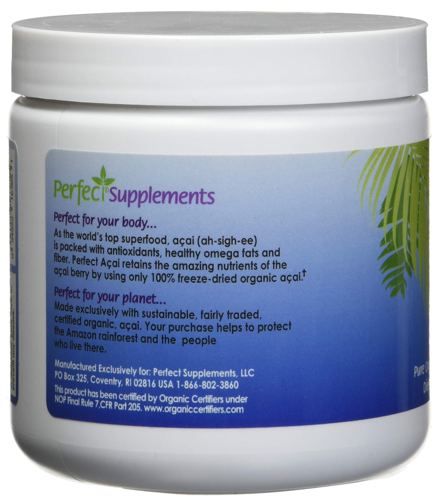 Perfect Supplements Perfect Acai Powder, 3.35 oz