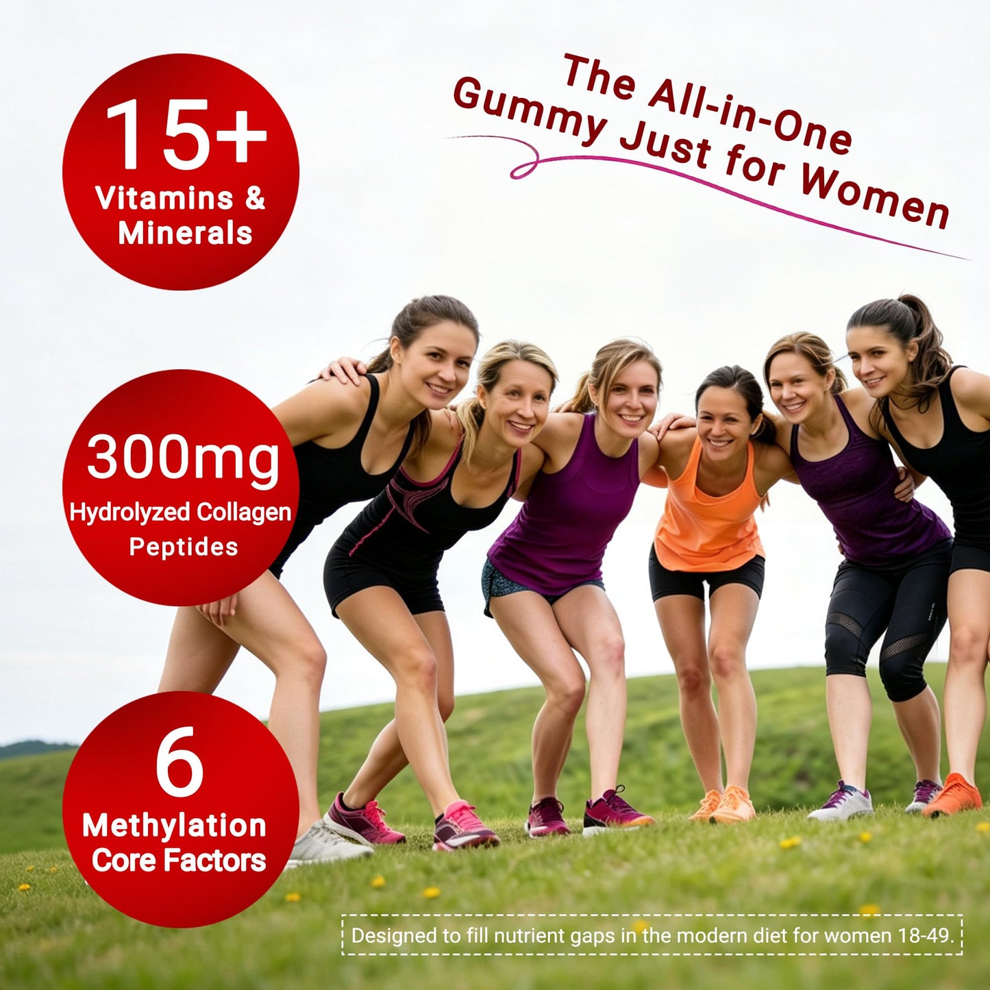 SueyanPure Methylated Women's Multivitamin Gummies, 60 Count