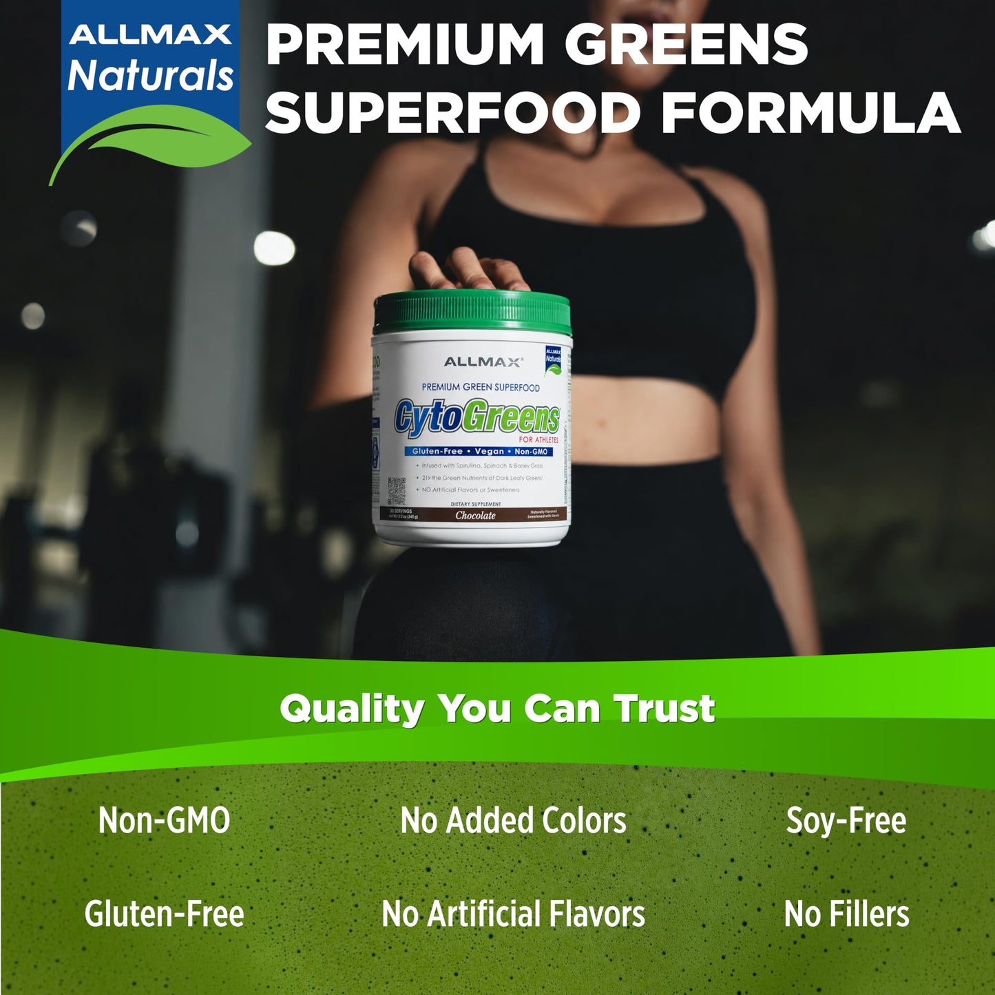 ALLMAX CytoGreens Super Greens Powder 12.2 Ounces