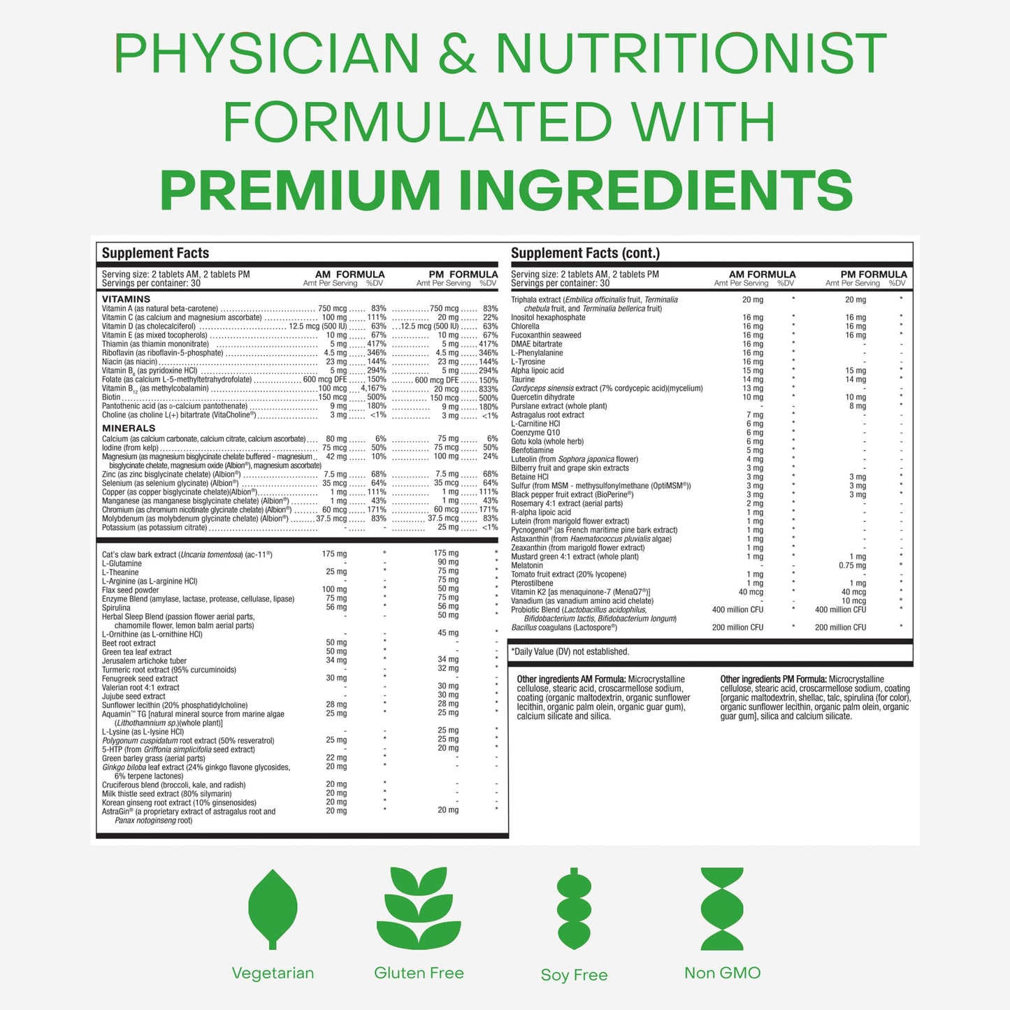 Healthycell AM/PM Healthspan System Capsules, 120 Count