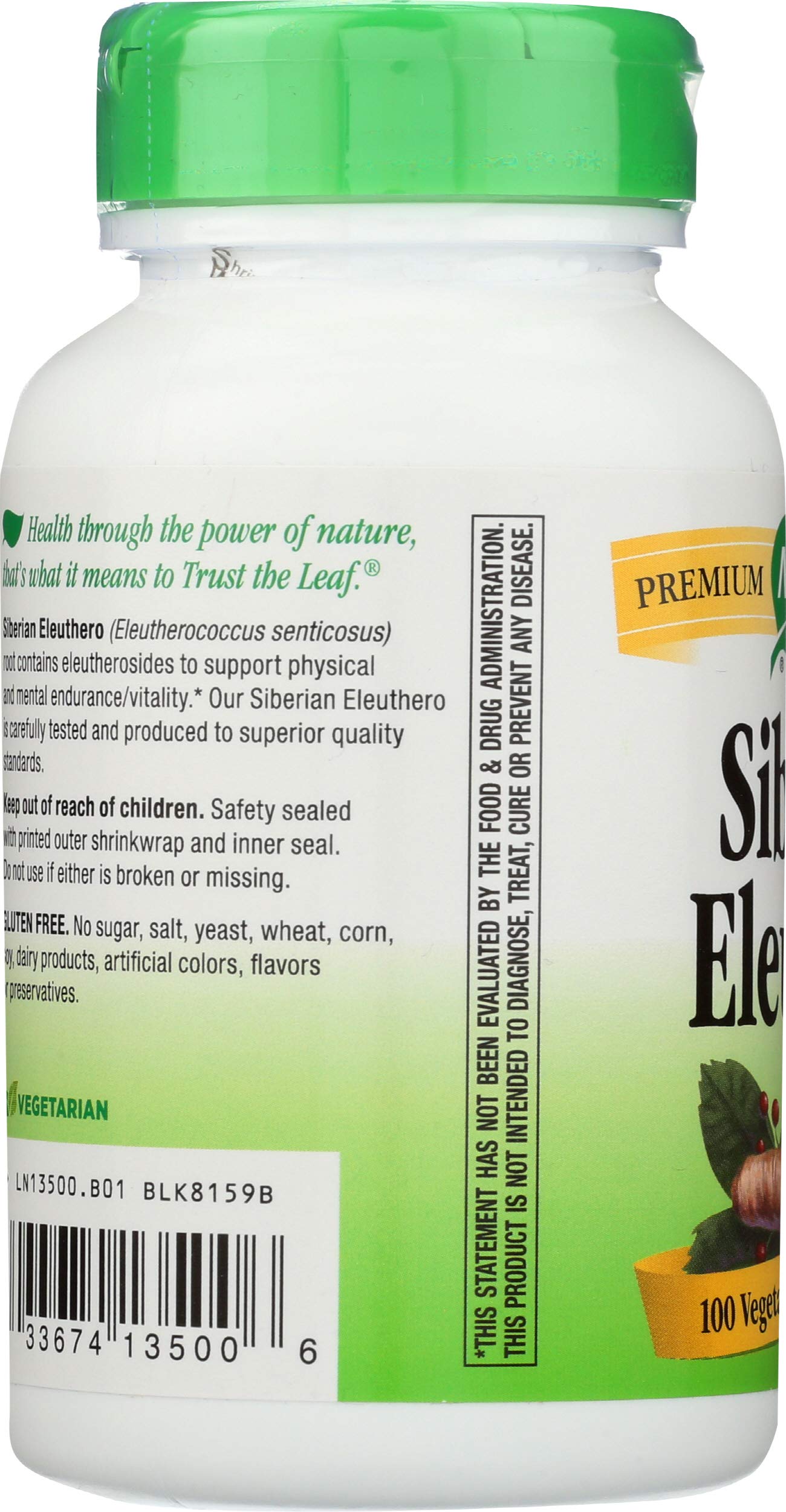 Nature's Way Siberian Eleuthero Root Capsules 100