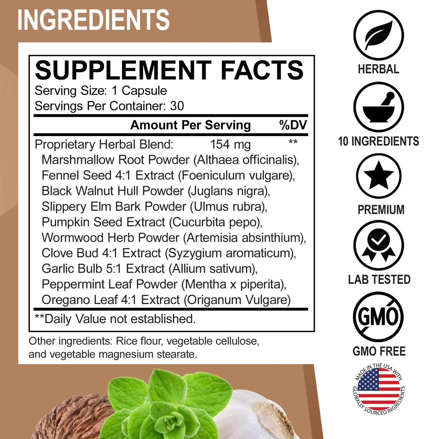 DR. BO ParaGuard Cleanse Detox Pills Extra Strength Intestinal Guard Formula Supplement Capsules 30 Count
