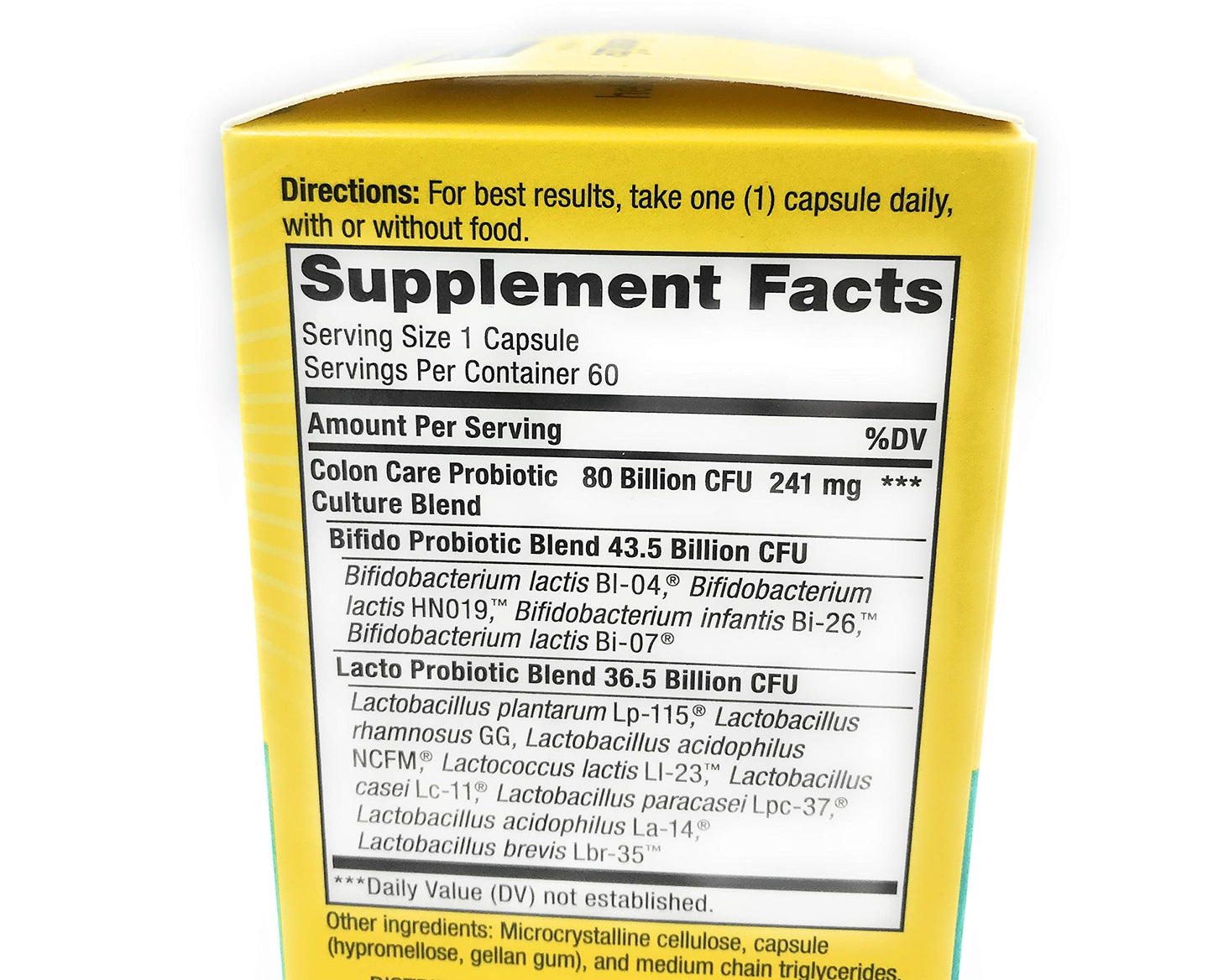 Renew Life Adult Colon Care Probiotic Supplement Tablet, 60 Capsules