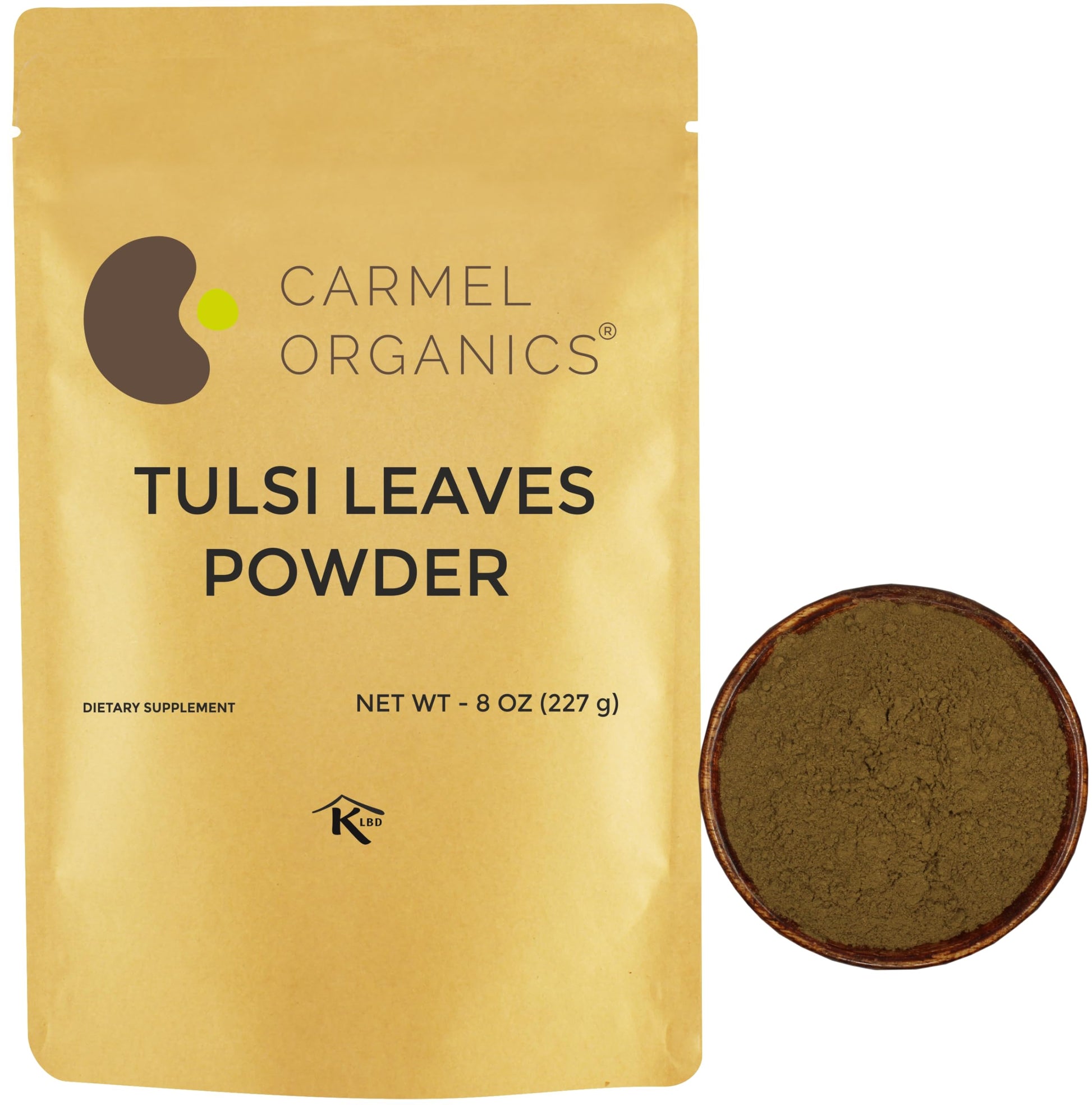 CARMEL ORGANICS Tulsi Leaves Powder 8 Ounce