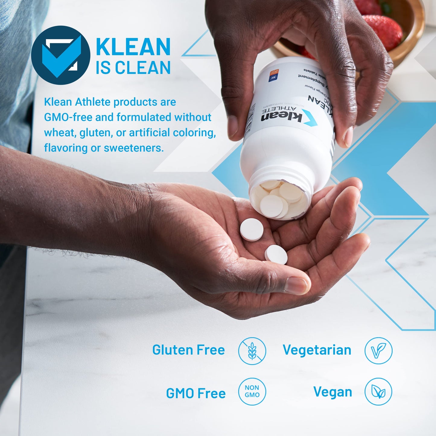 Klean Athlete Klean Zinc Tablets, 100 Count