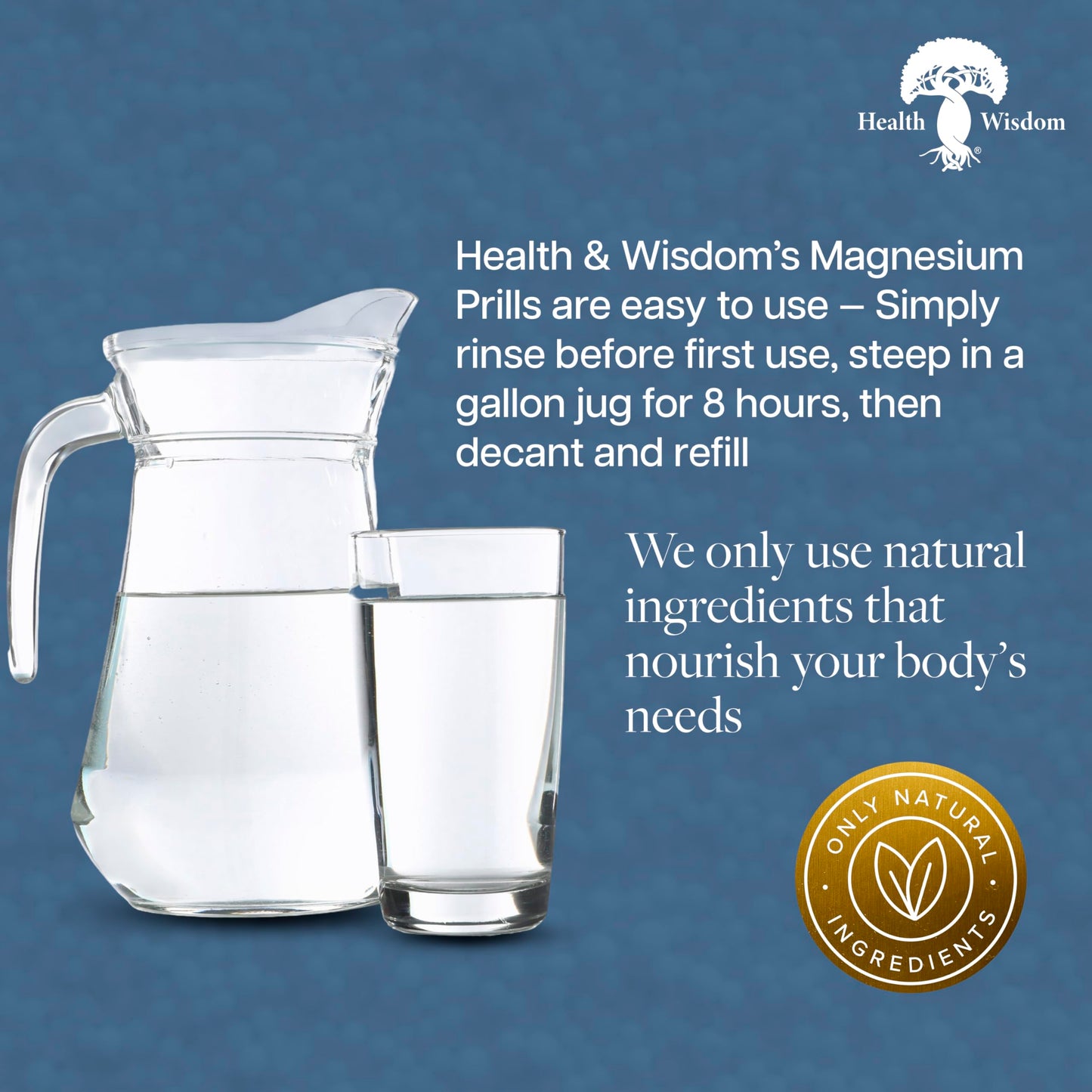 Health and Wisdom Magnesium Prills Powder 3.17 oz