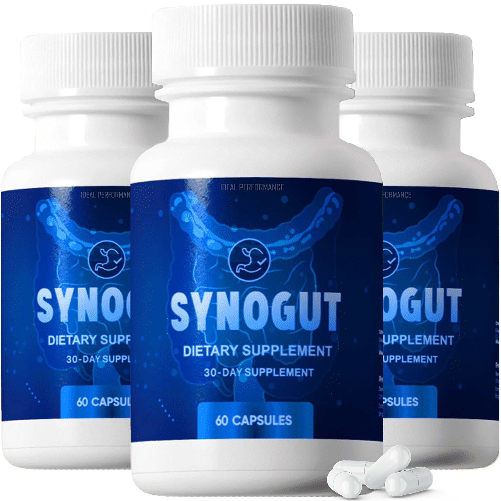 IDEAL PERFORMANCE Synogut Pills Dietary Supplement for Gut Health, 180 Capsules