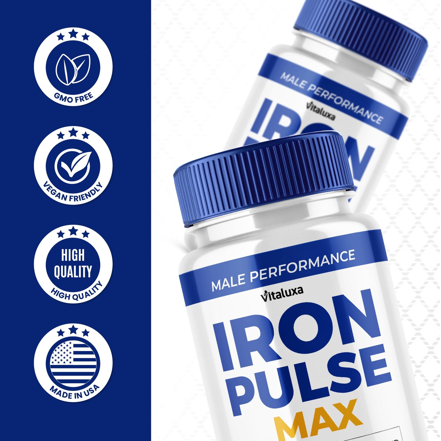 Vitaluxa Iron Pulse Max Capsules, 60 Count