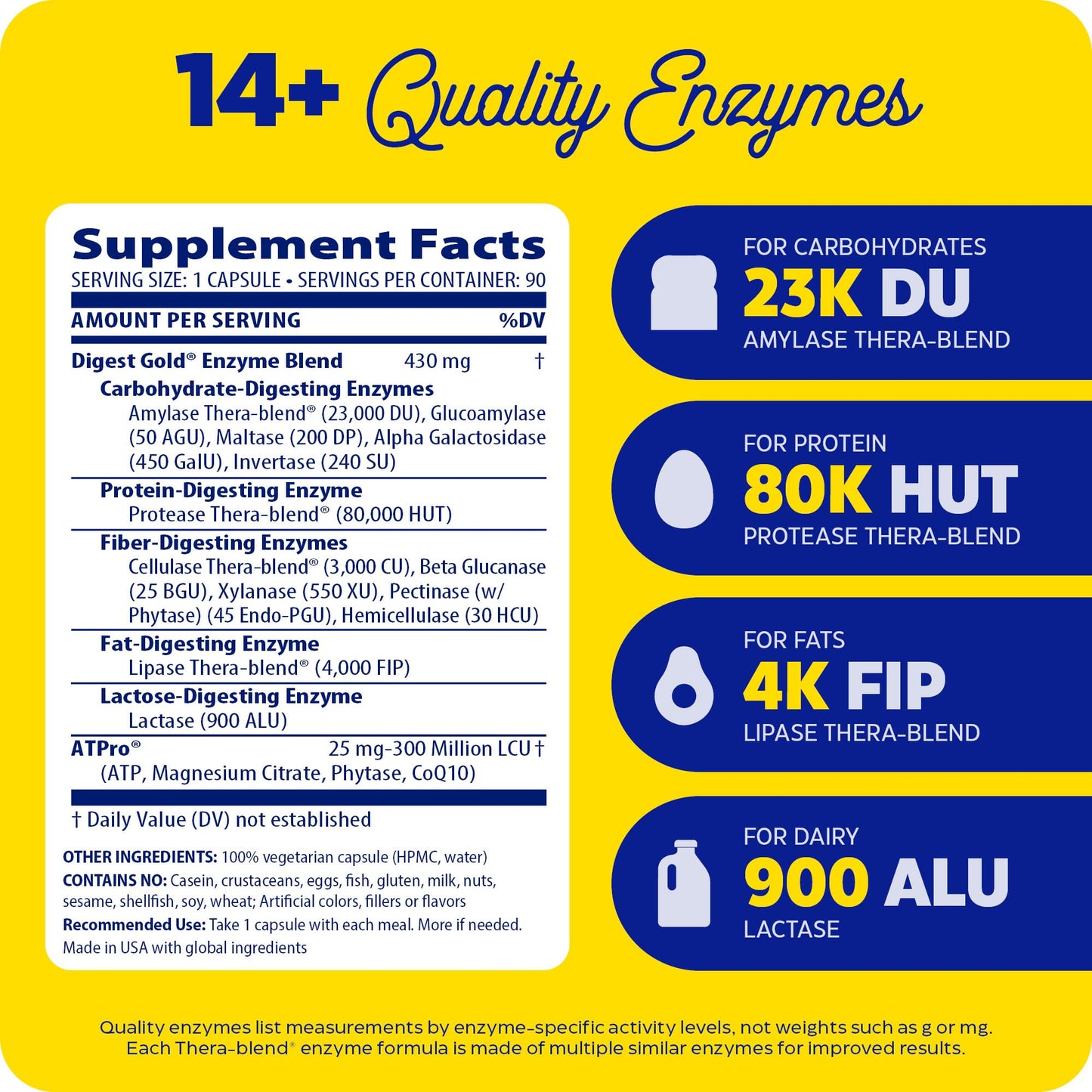 Enzymedica Digest Gold + ATPro 90 Capsules
