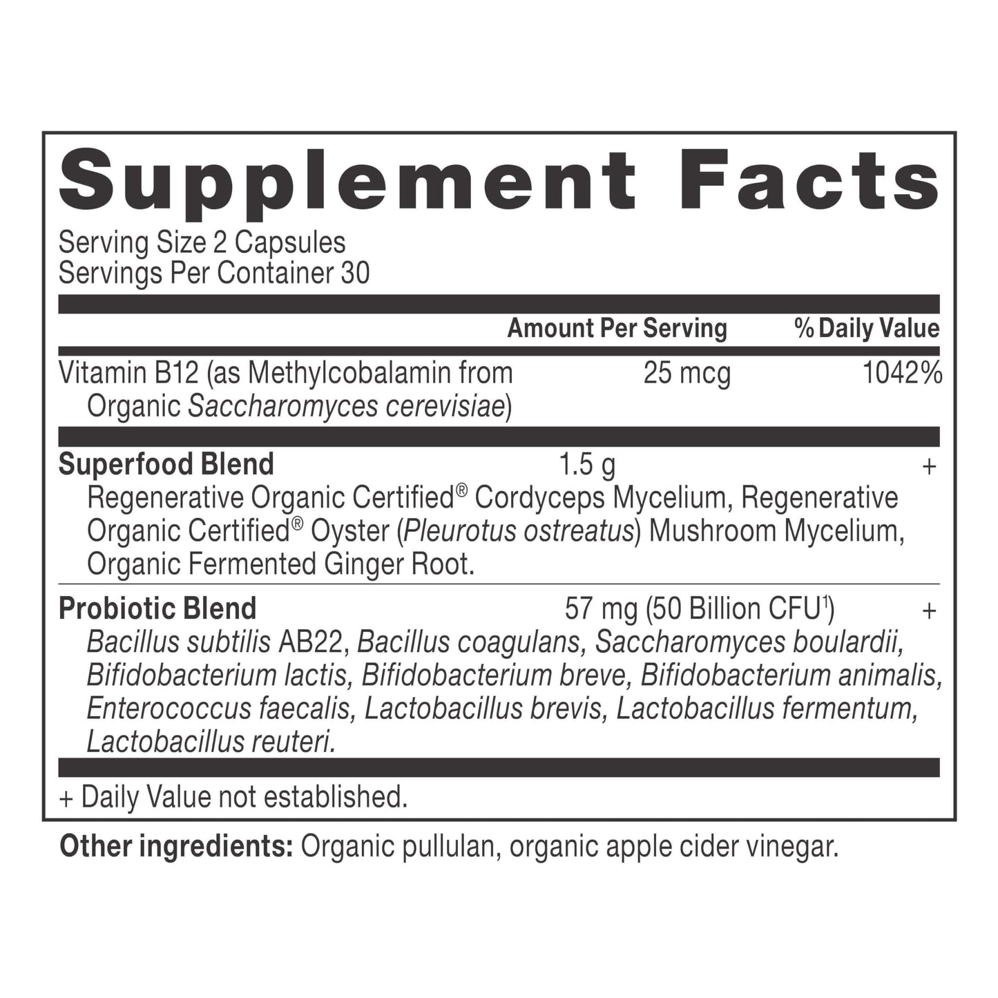 Ancient Nutrition Regenerative Organic Certified Probiotics for Metabolism Support, Healthy Digestion and Immune System Function Support, 50 Billion CFUs per Serving Capsule, 60 Count