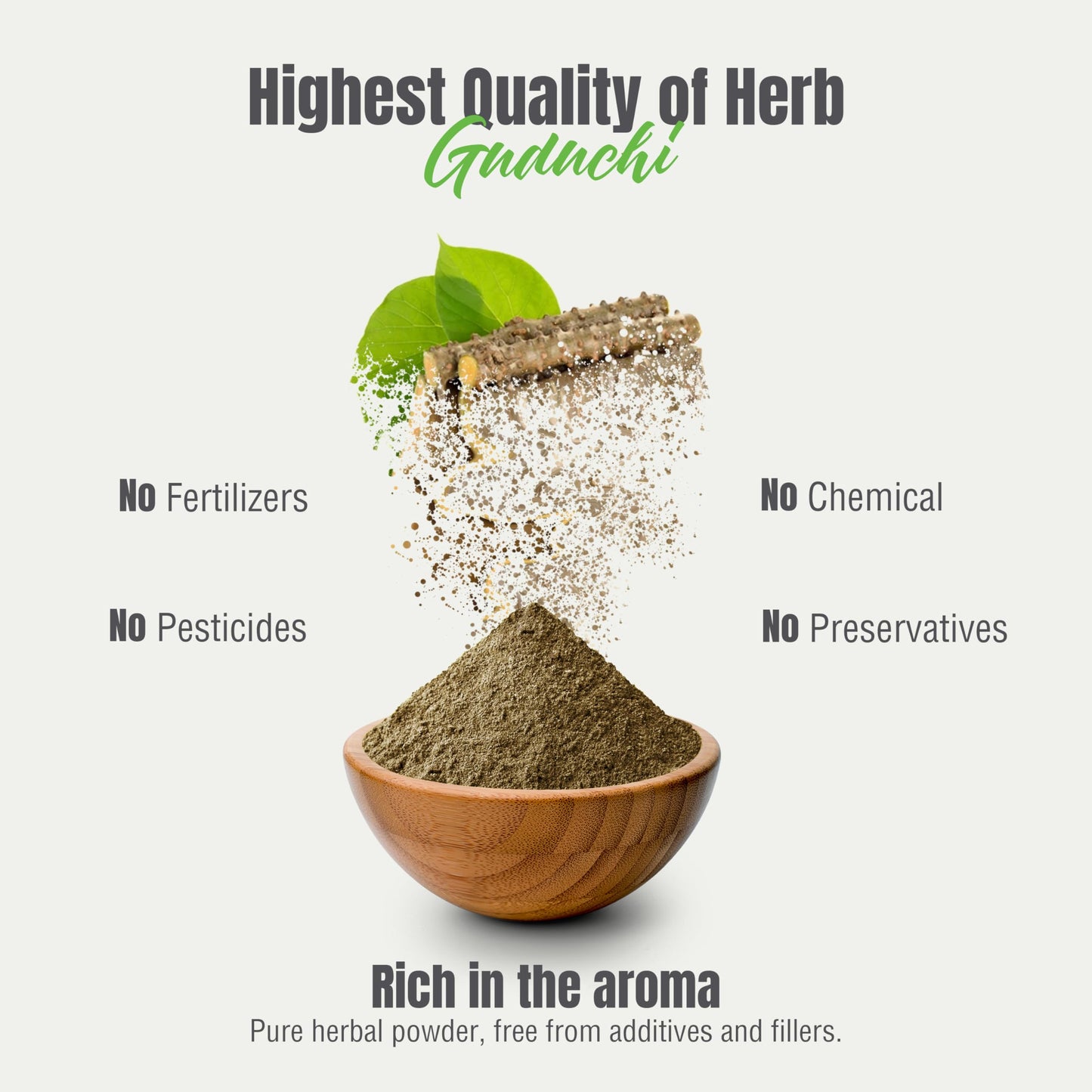 Herbsforever Guduchi (Tinospora Cordifolia) Powder, Ayurvedic Herbal Supplement, 8.11 oz