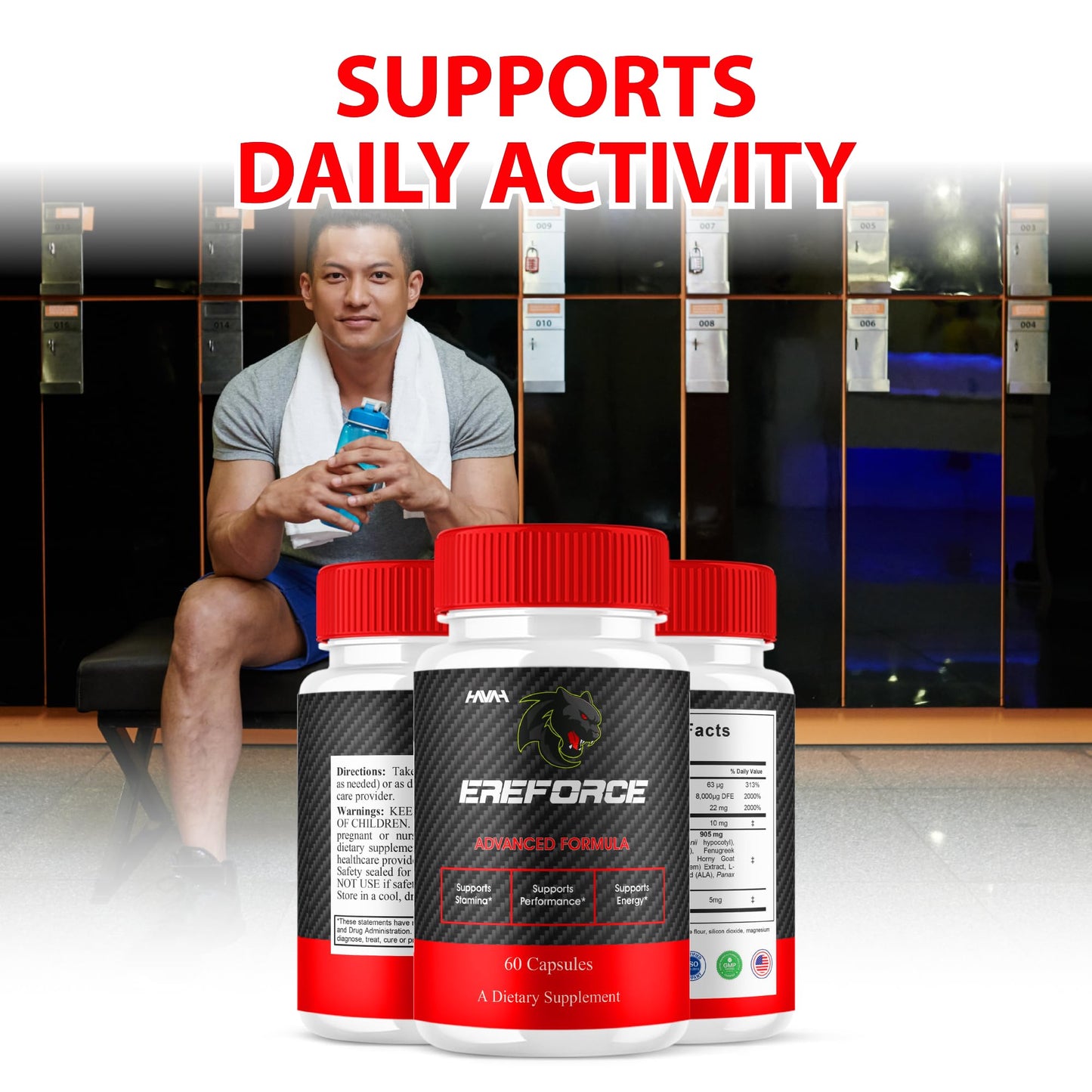 Havah Ereforce Performance Support Supplement Formula Capsules, 300 Capsules