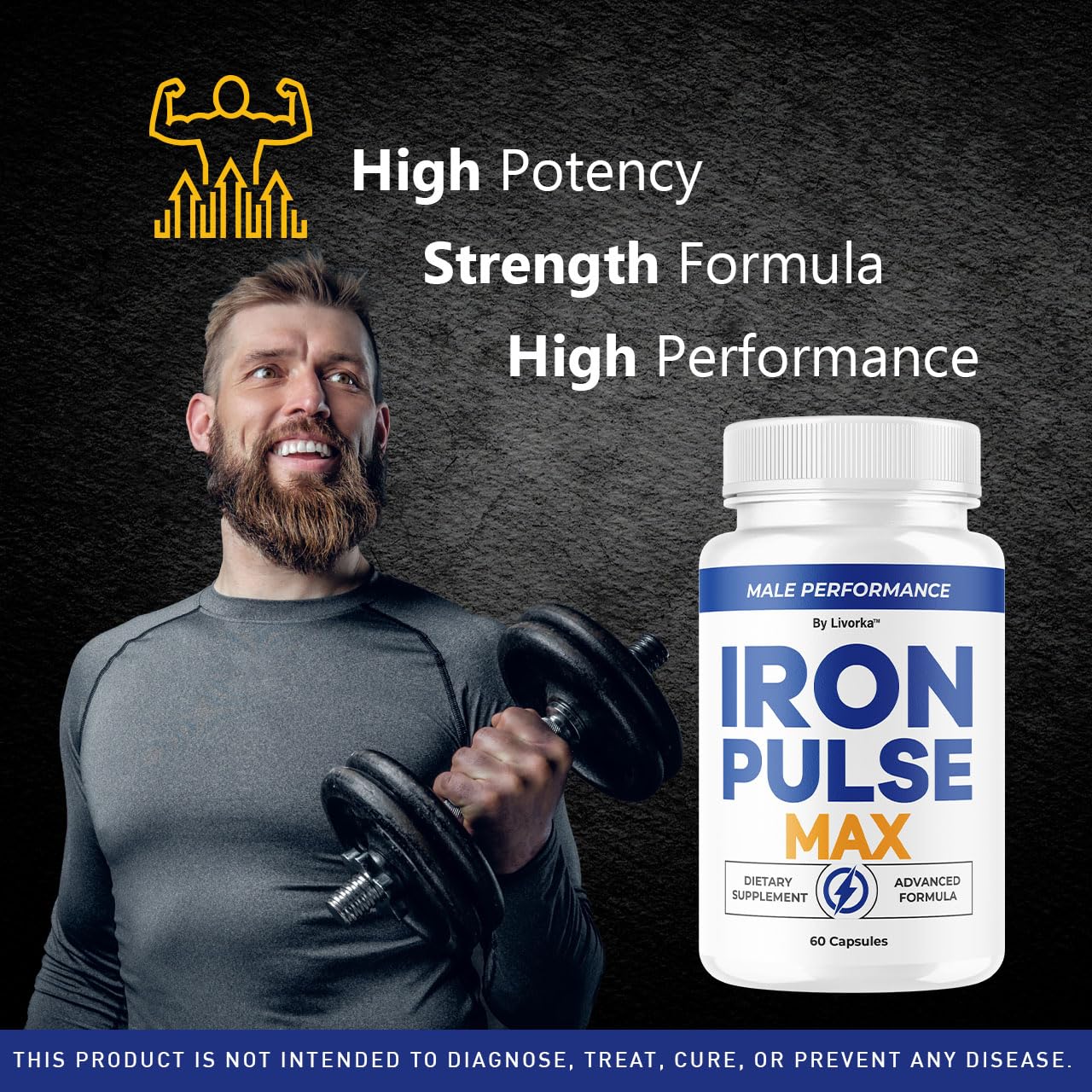 LIVORKA Iron Pulse Max Capsules, 300 Capsules