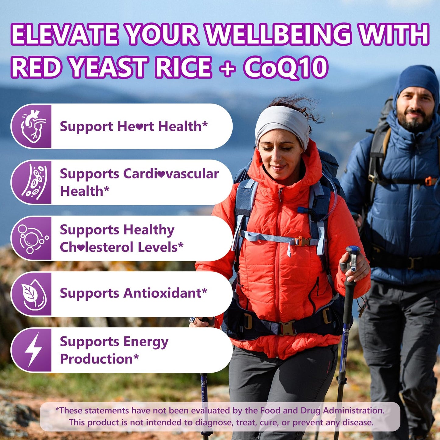 GGMMUU Red Yeast Rice with CoQ10 Gummies, 60 Count