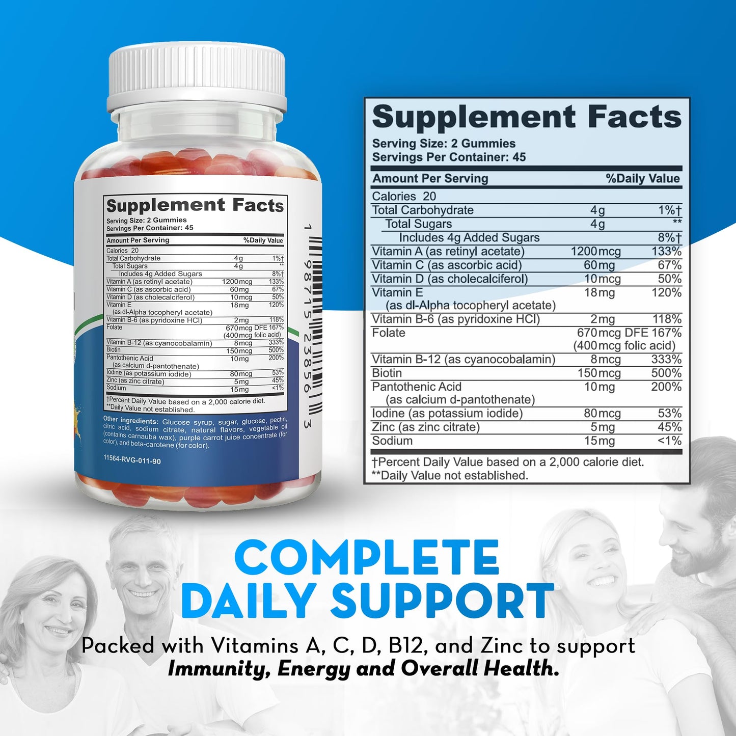 Astramax Adult Multivitamin Gummies 90 Count