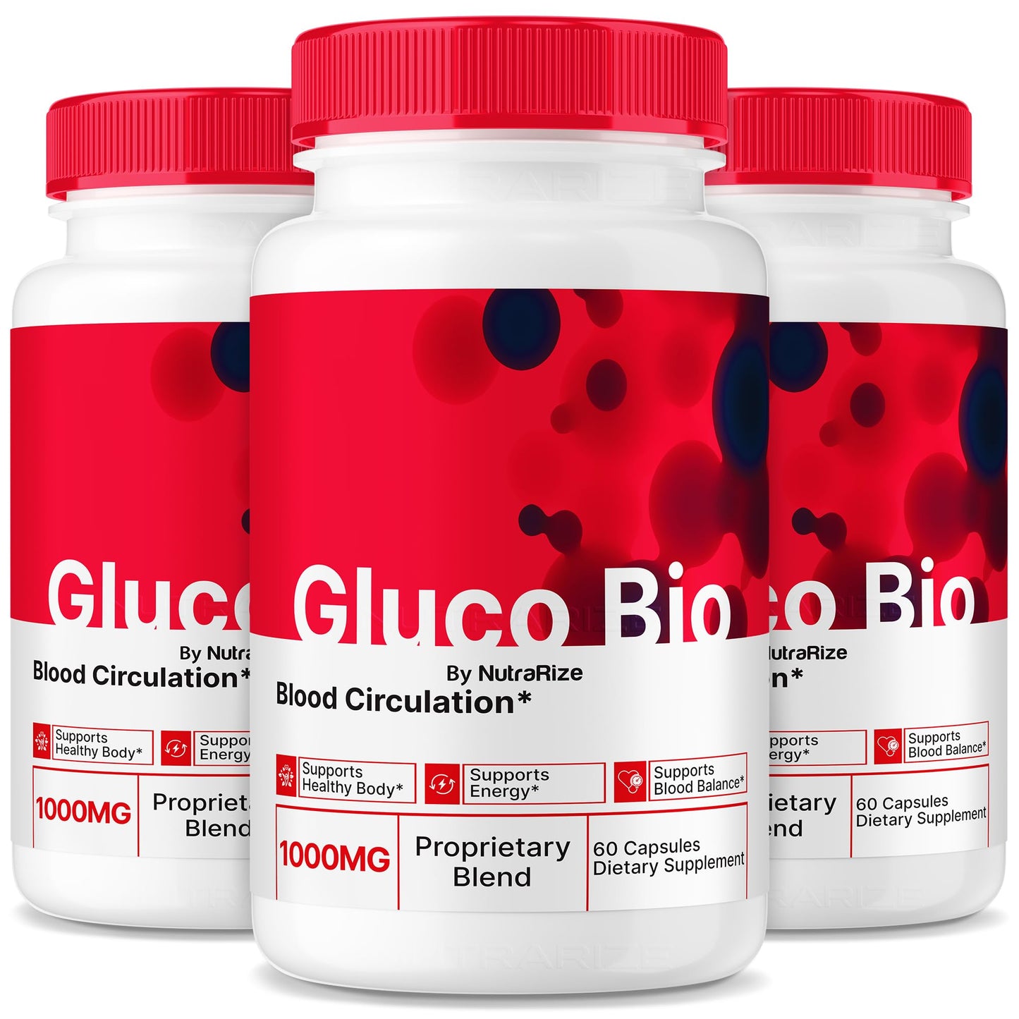 NutraRize GlucoBio Capsules, 180 Capsules
