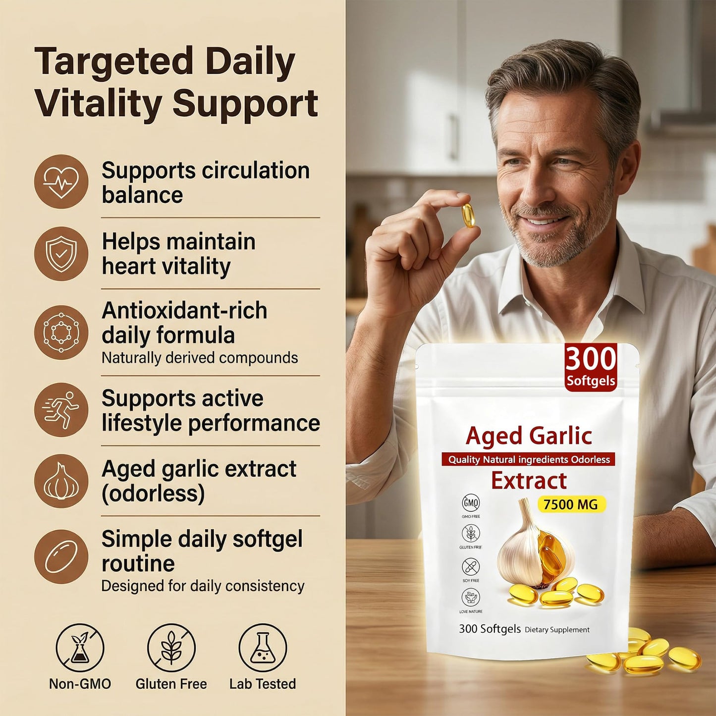 NAPEXIX Aged Garlic Extract Softgels 300