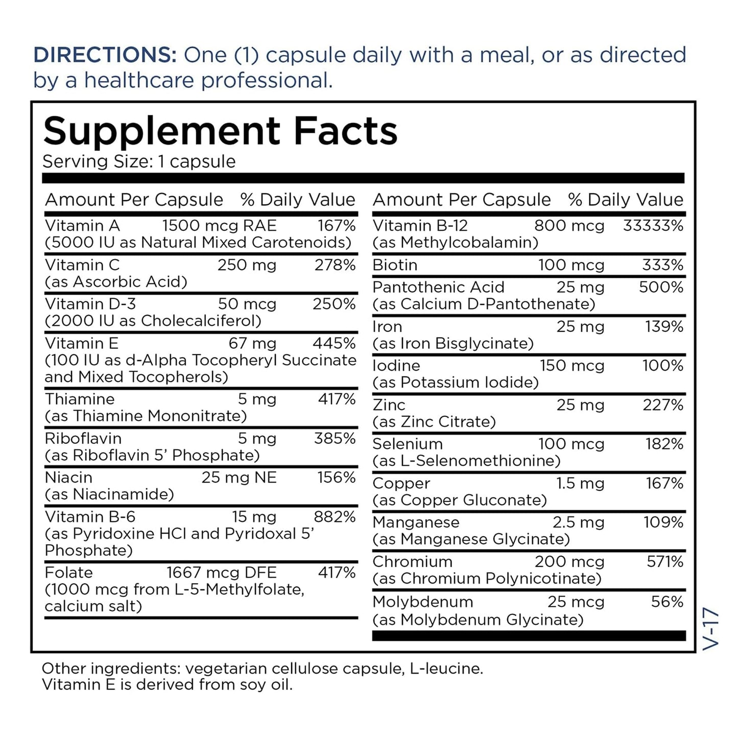 Metabolic Maintenance FemOne Women’s Multivitamin with Iron & Activated B Vitamins, Reproductive & Immune Support, Vegetarian Capsule, Hypoallergenic, 90 Count