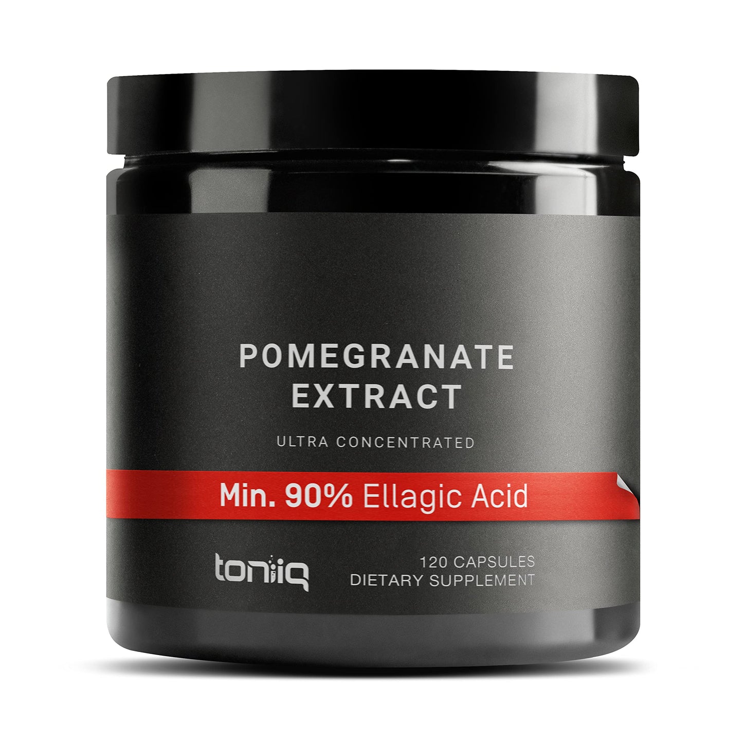 Toniiq Pomegranate Extract Ultra High Potency 35:1 Extract with 90% Ellagic Acid Capsules 120 Count