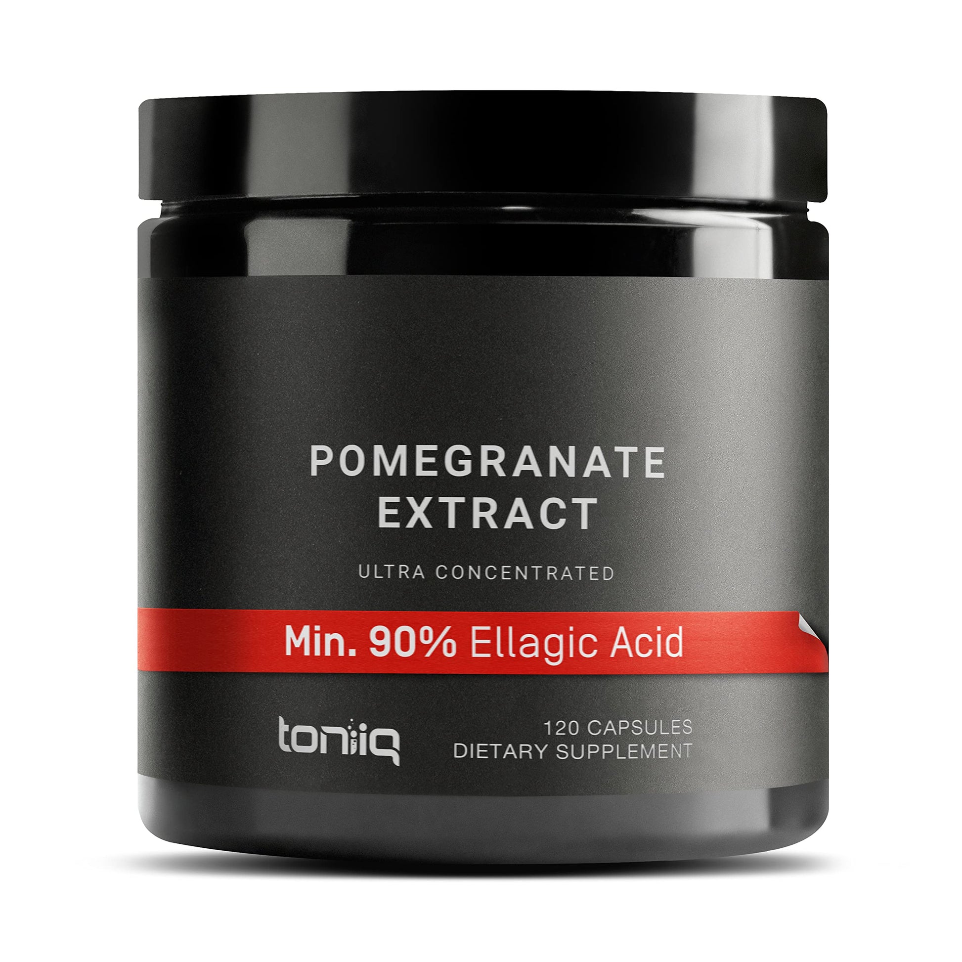 Toniiq Pomegranate Extract Ultra High Potency 35:1 Extract with 90% Ellagic Acid Capsules 120 Count