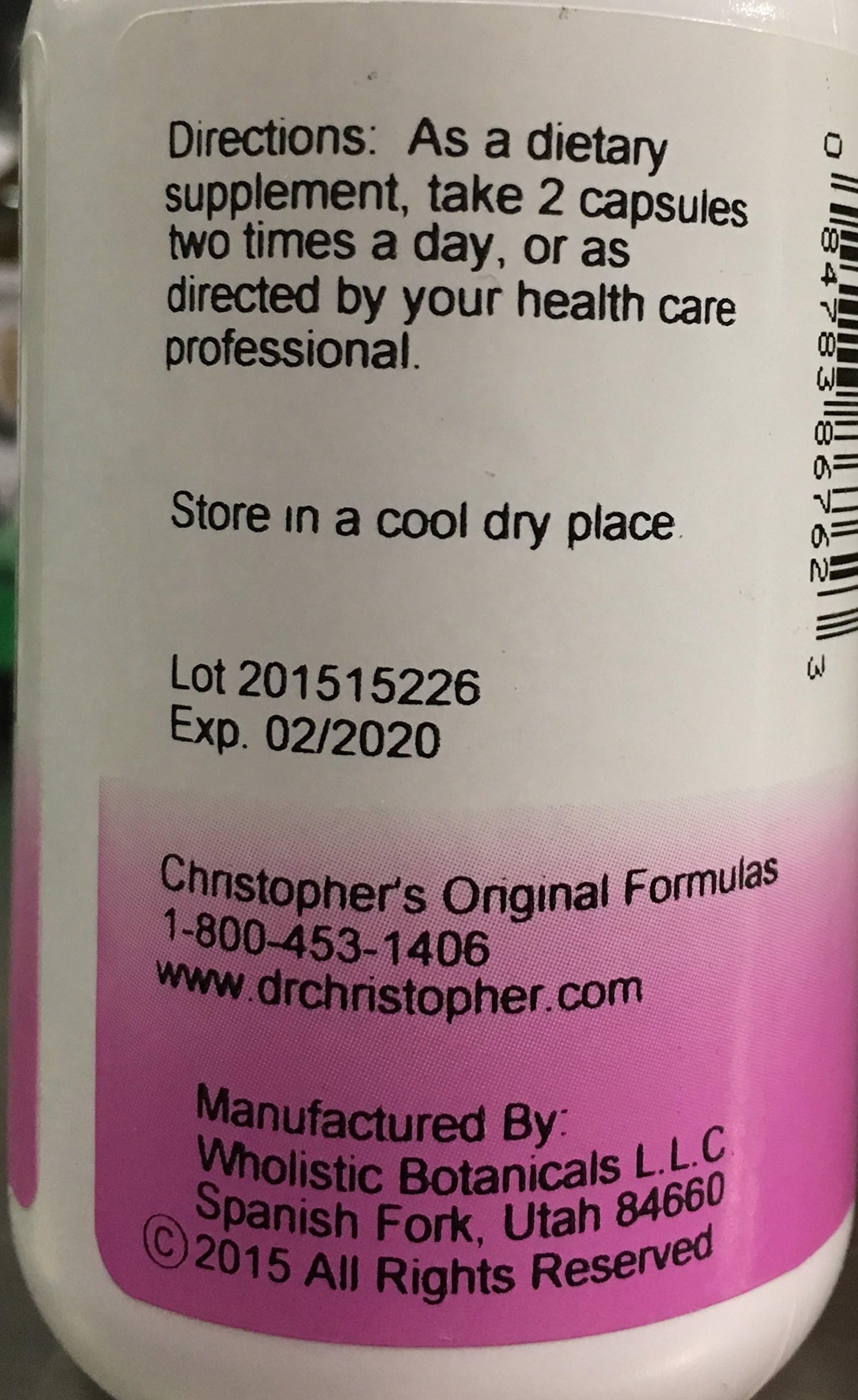 Christopher's Original Formulas Nettle Capsules, 100 Count