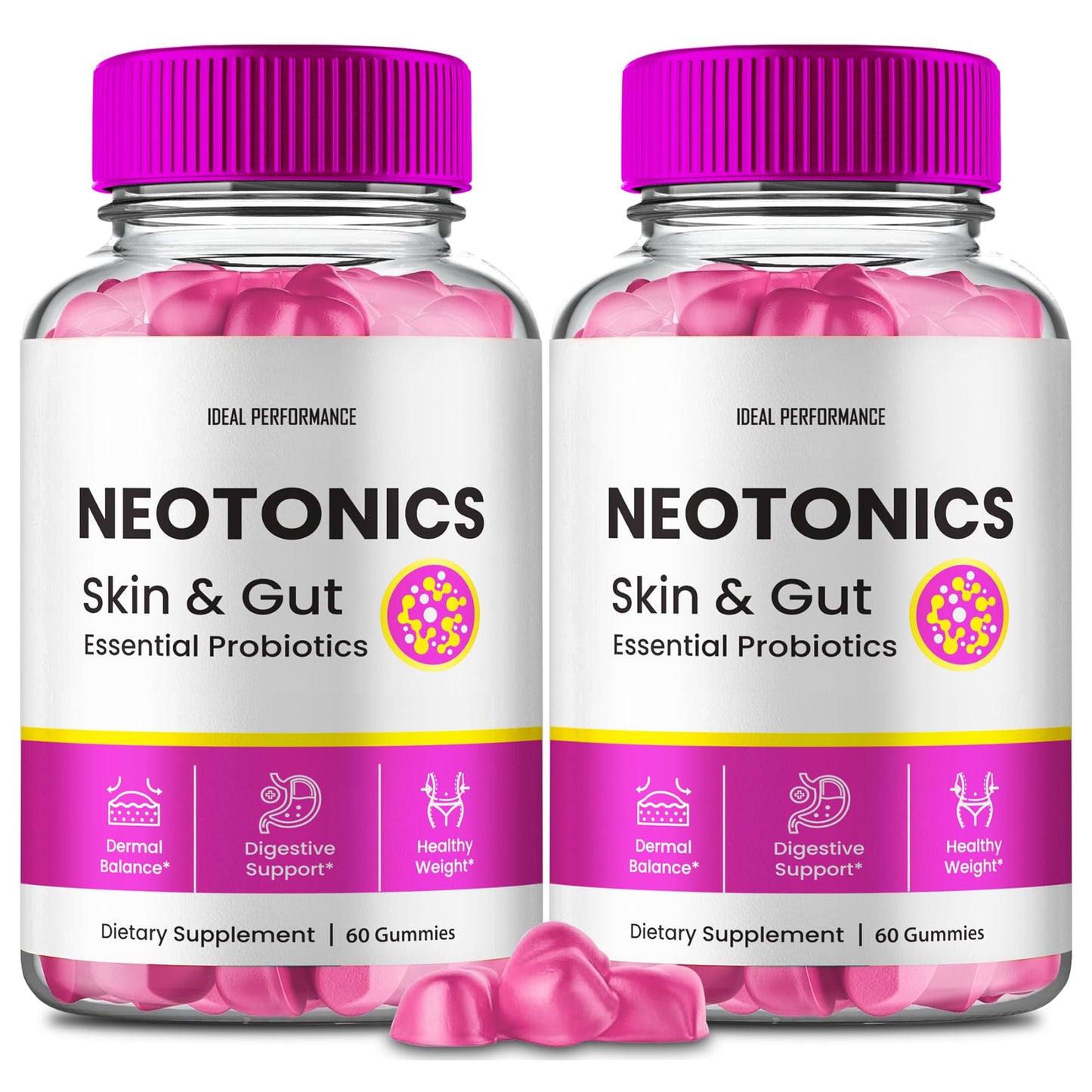 IDEAL PERFORMANCE Neotonics Skin & Gut Gummies 120 Count