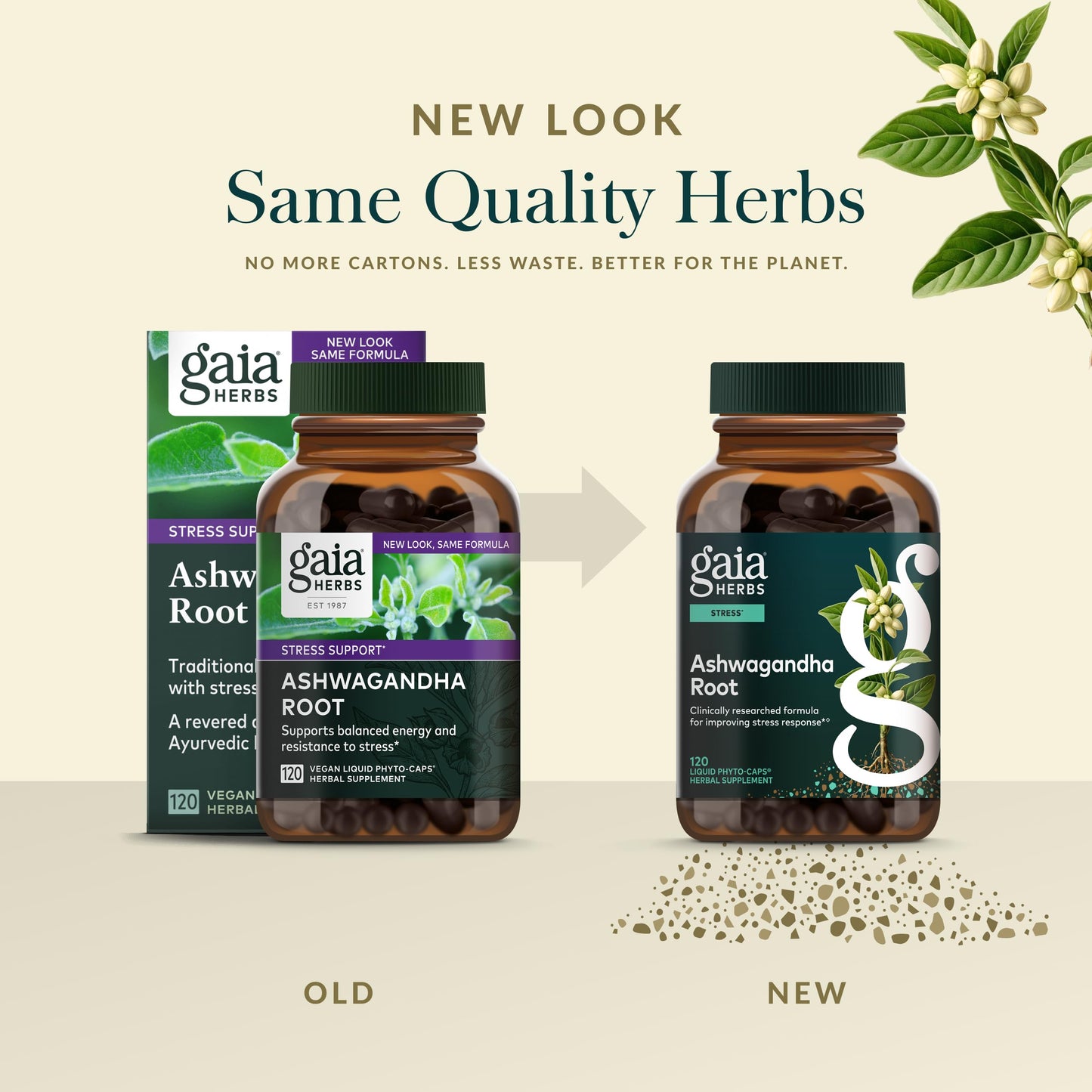 Gaia Herbs Ashwagandha Root Capsule 120 Count
