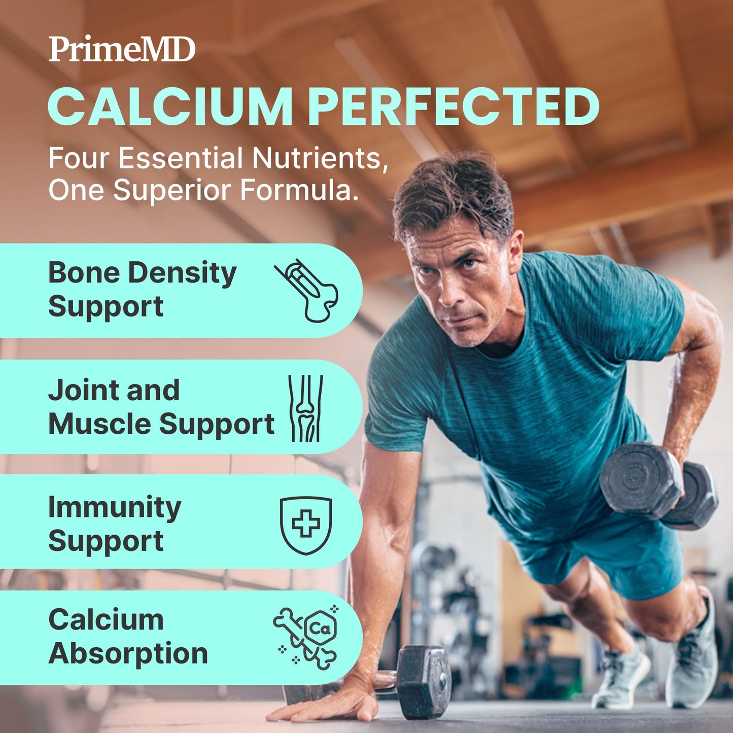 PrimeMD 4-in-1 Calcium Citrate with D3 K2 Capsule, 120 Capsules