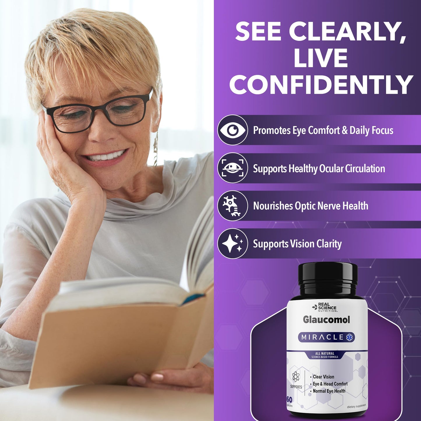 Real Science Nutrition Glaucomol Miracle Capsule 60 Count
