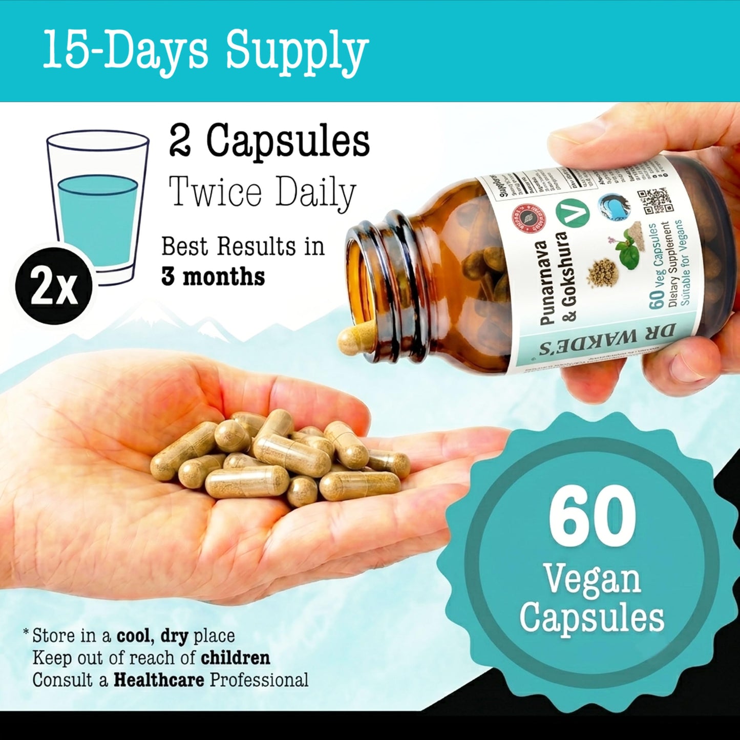DR WAKDE's Punarnava & Gokshura Capsules, Capsule, 1 Count