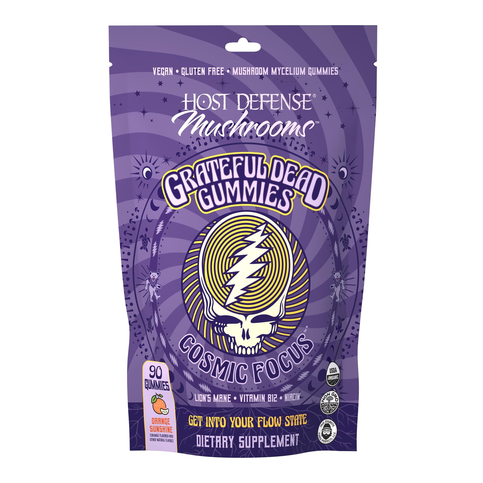 Host Defense Cosmic Focus Grateful Dead Gummy 90 Count