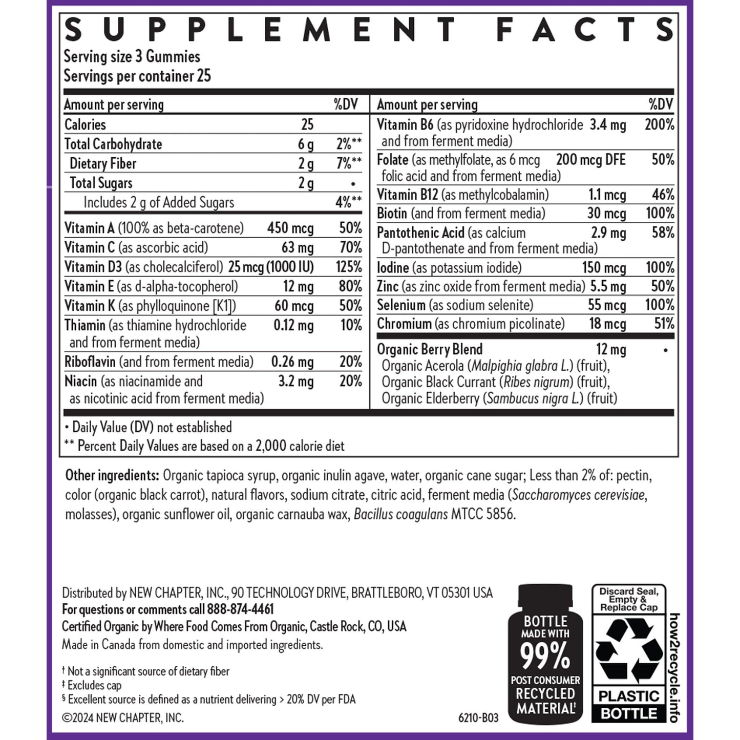 New Chapter Men's Multivitamin Gummies 75 Count
