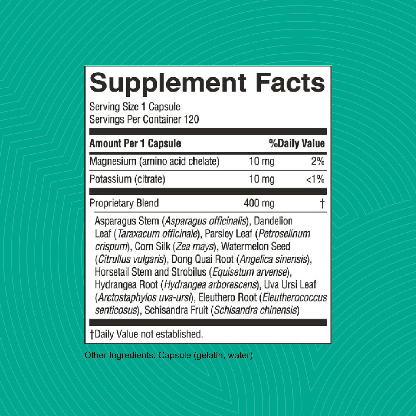Nature's Sunshine Urinary Maintenance Capsules, 120 Count