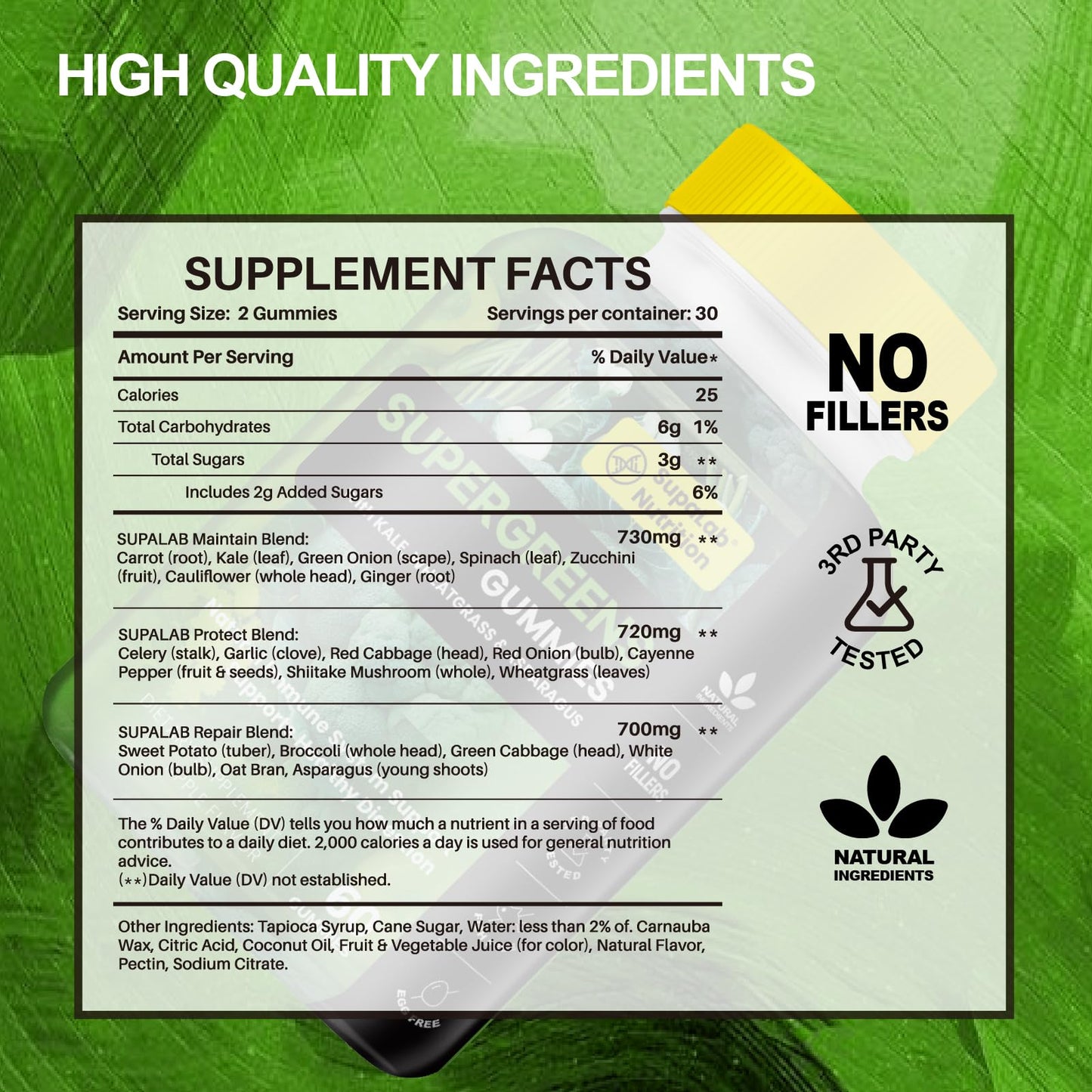 MEGNETA Super Greens & Fruits Gummies 120 Gummies
