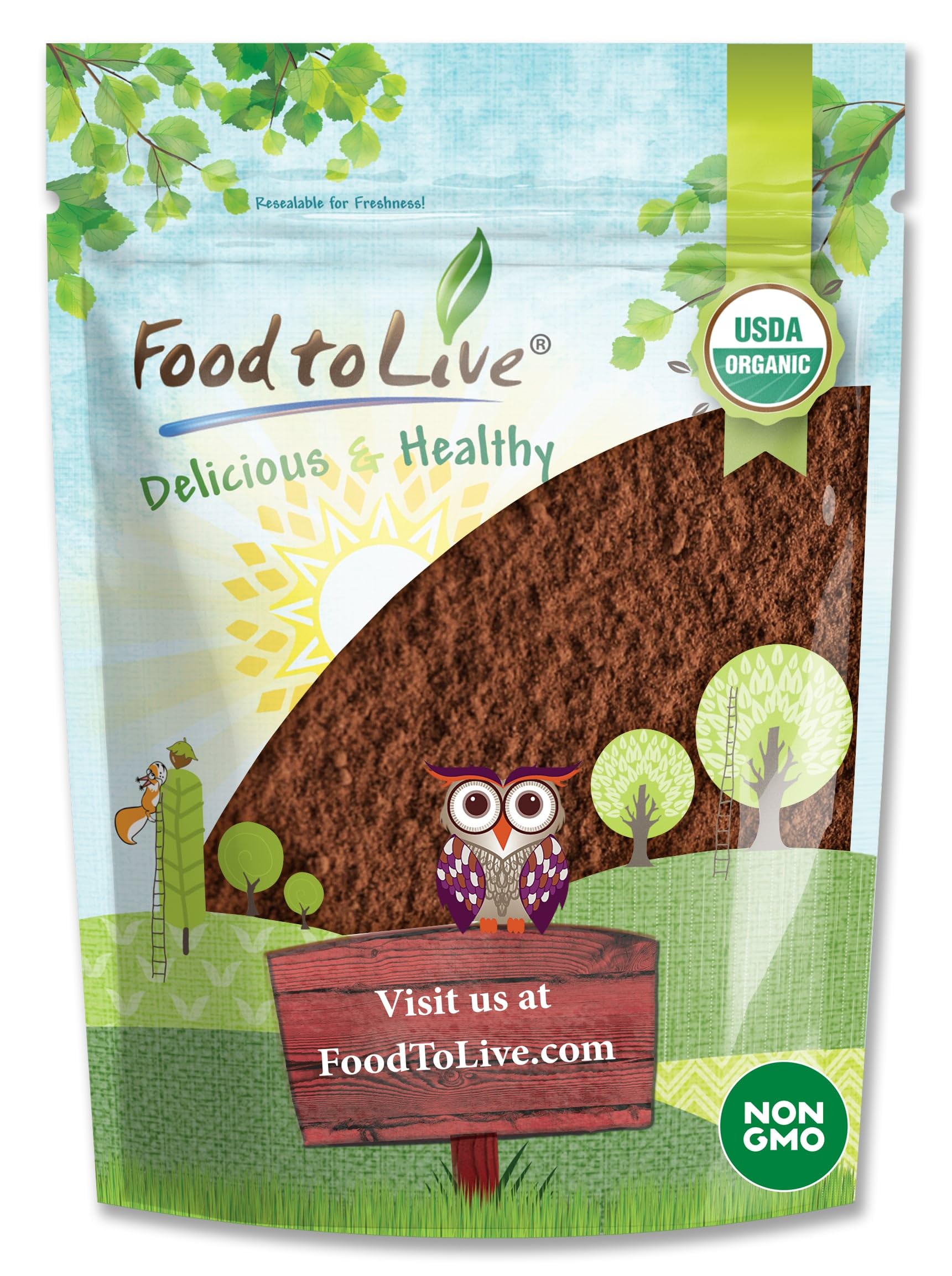 Food to Live Organic Chaga Mushroom Powder, 16 Ounce