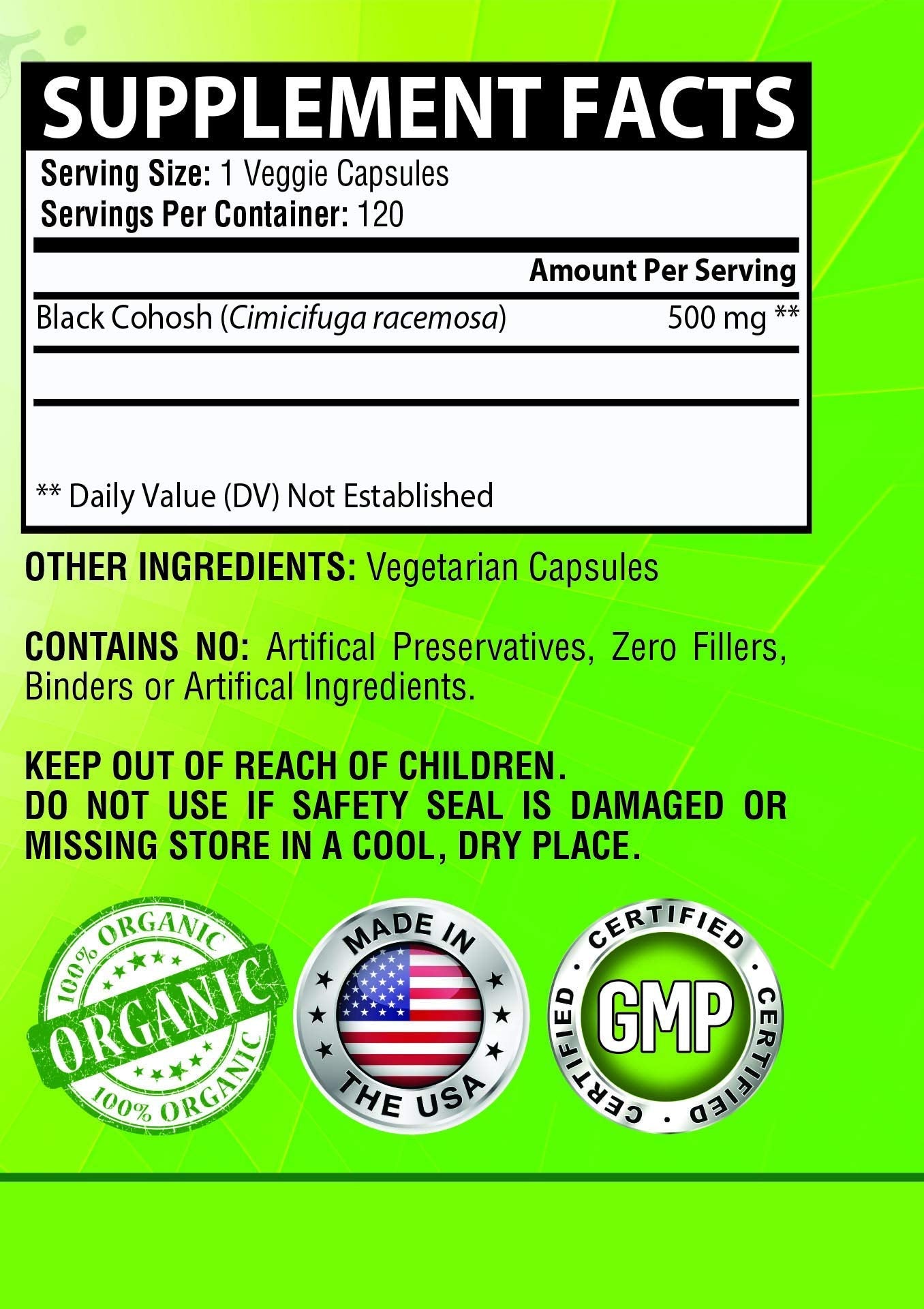 NutreeVit Black Cohosh Capsule 1 Count