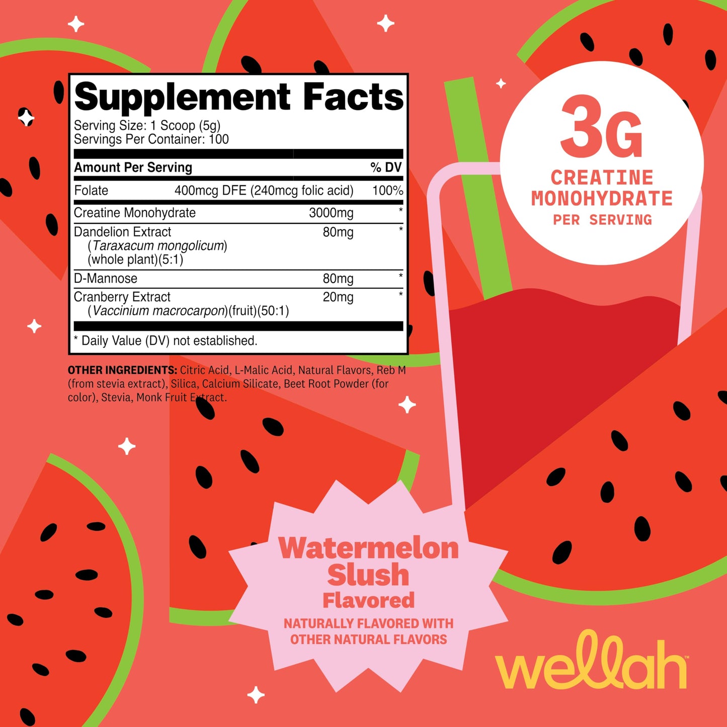 Wellah Creatine for Women Powder 18.6 oz