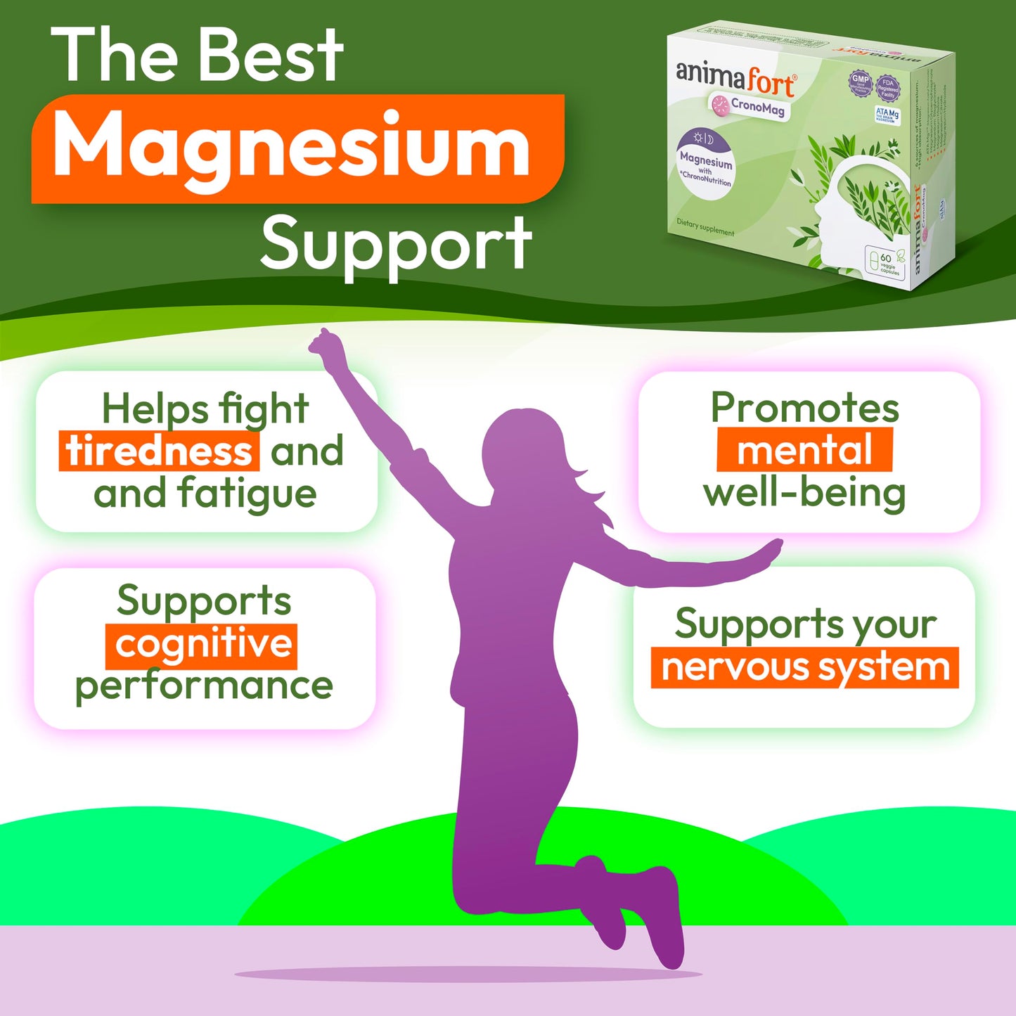 NIAM Laboratorios Magnesium Complex for Mind Capsule, 60 Capsules