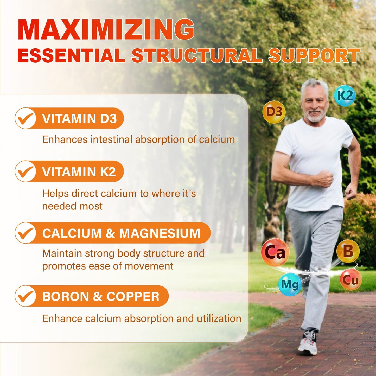 Maennyliy Calcium 1200 mg with Vitamin D3 Gummies for Adults, 60 Count