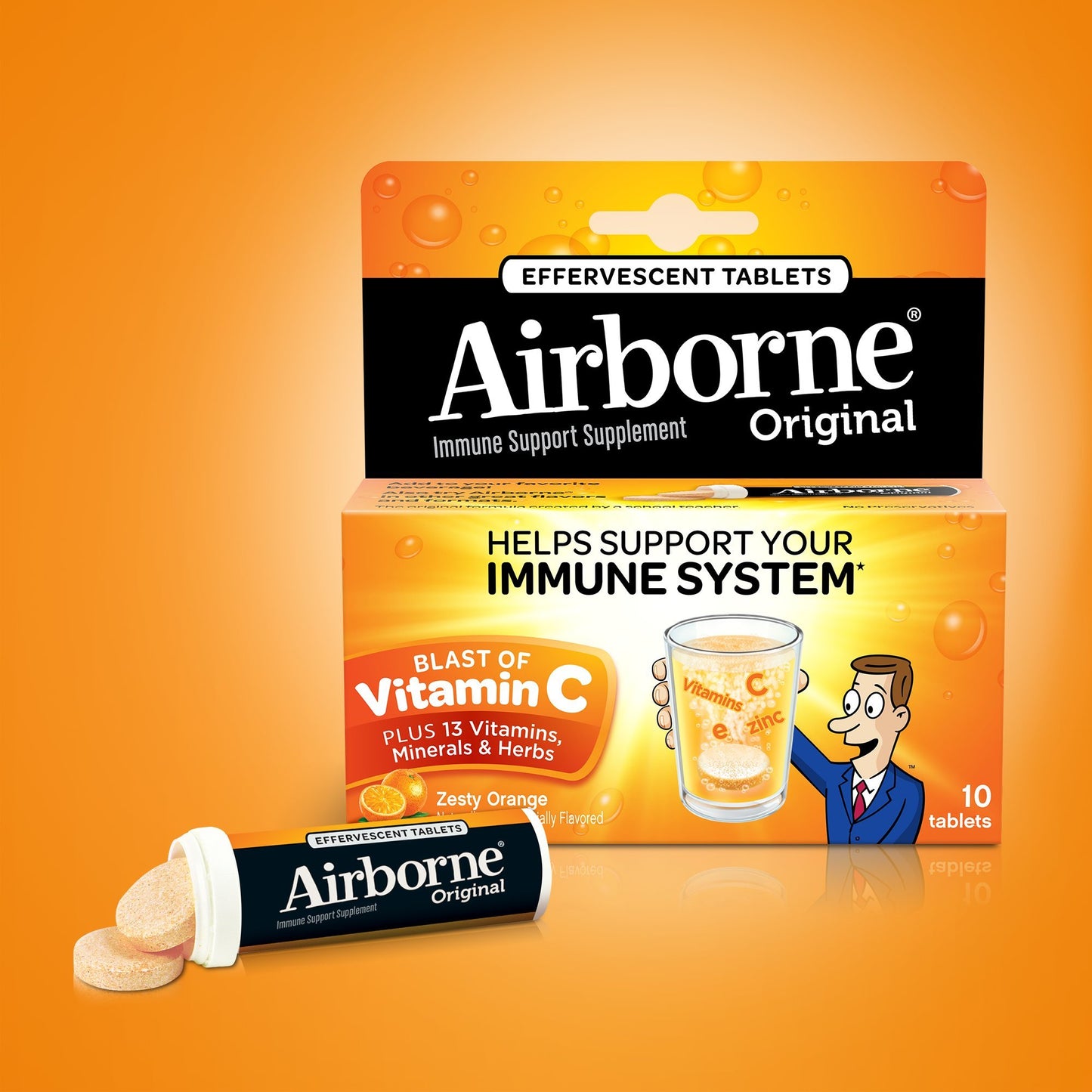 Airborne Effervescent Health Formula Capsule, 10 Count