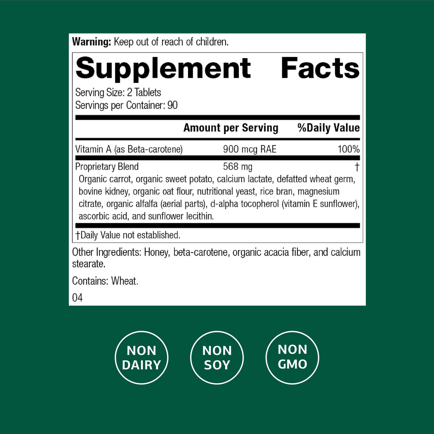 Standard Process Inc. Cataplex A Tablets 180
